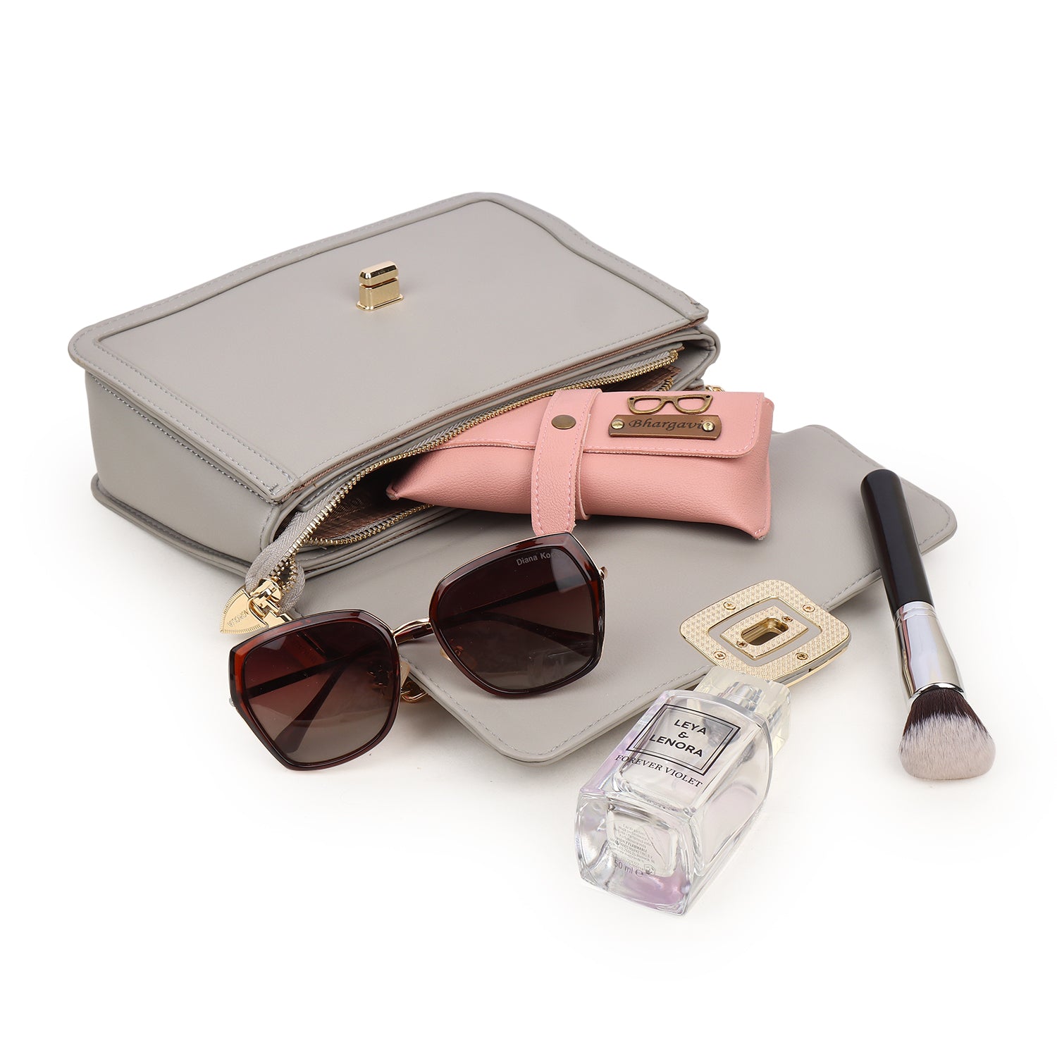 Magnolia Iris Sling Bag Gray