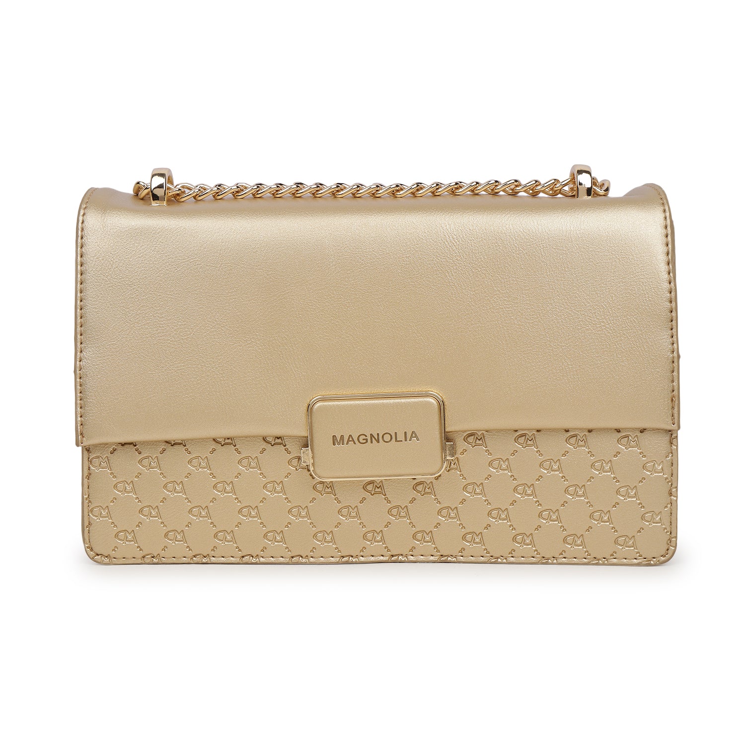 Magnolia Isla Sling Bag Beige & Golden
