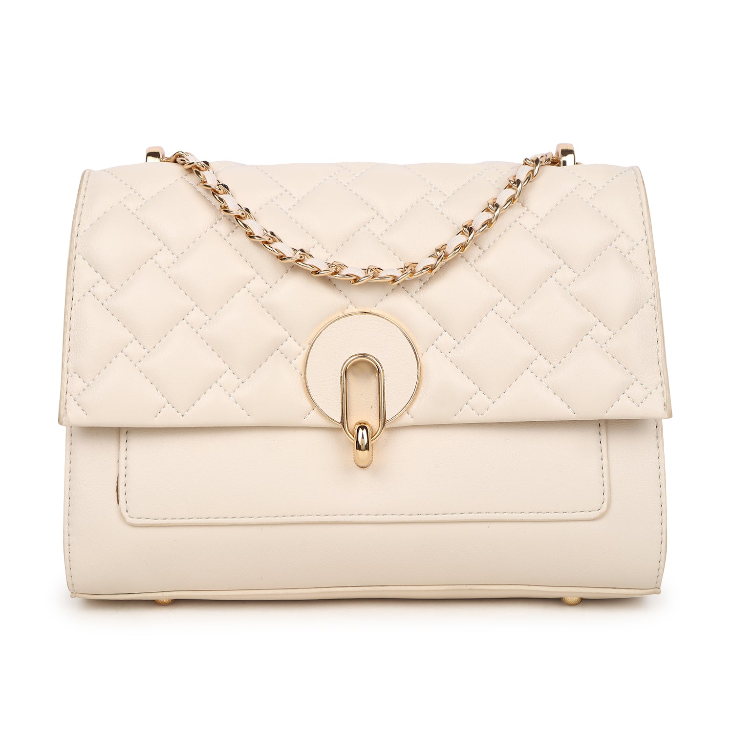 Magnolia Sylvie Quilted Sling Bag White