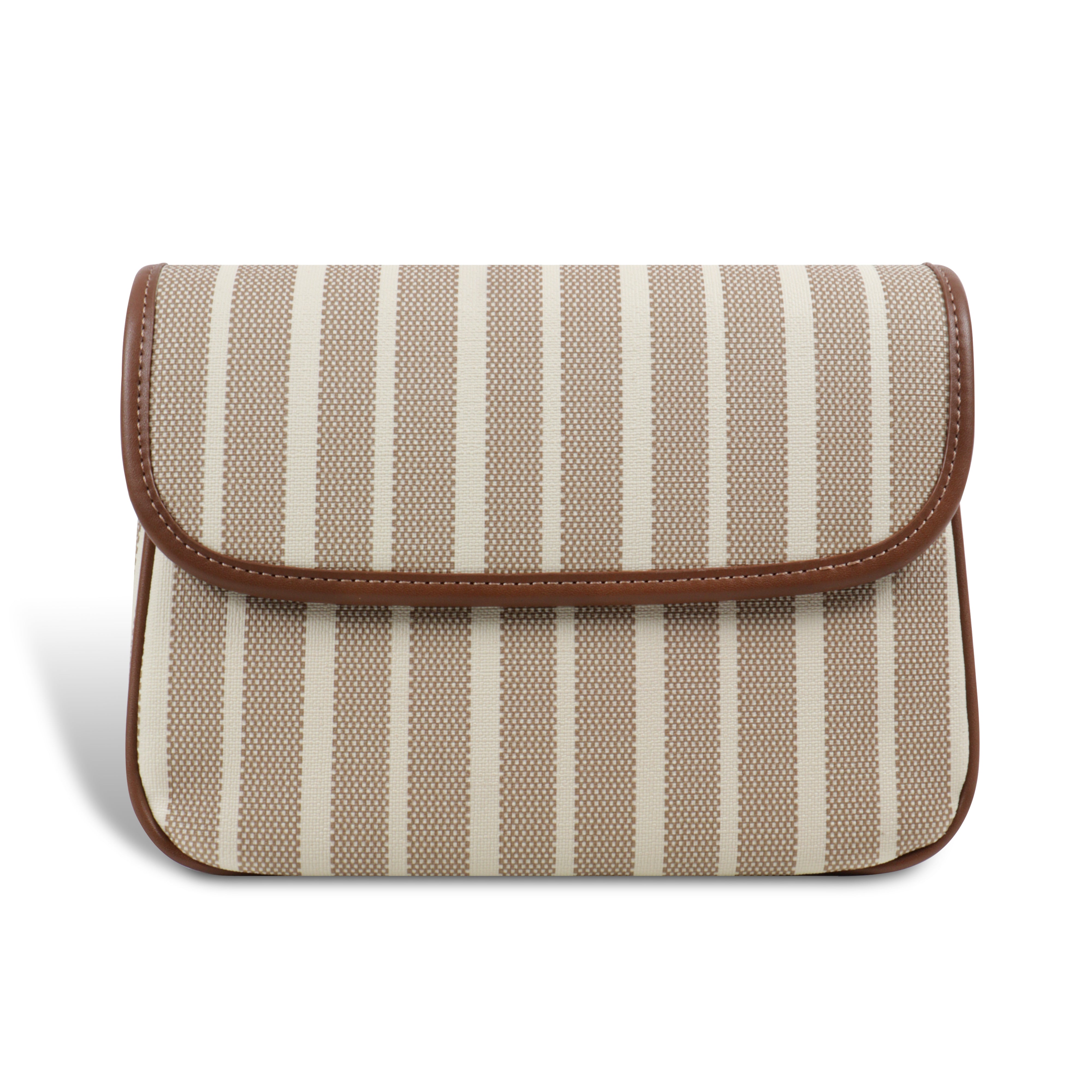 Sandy Stripe Flap Bag
