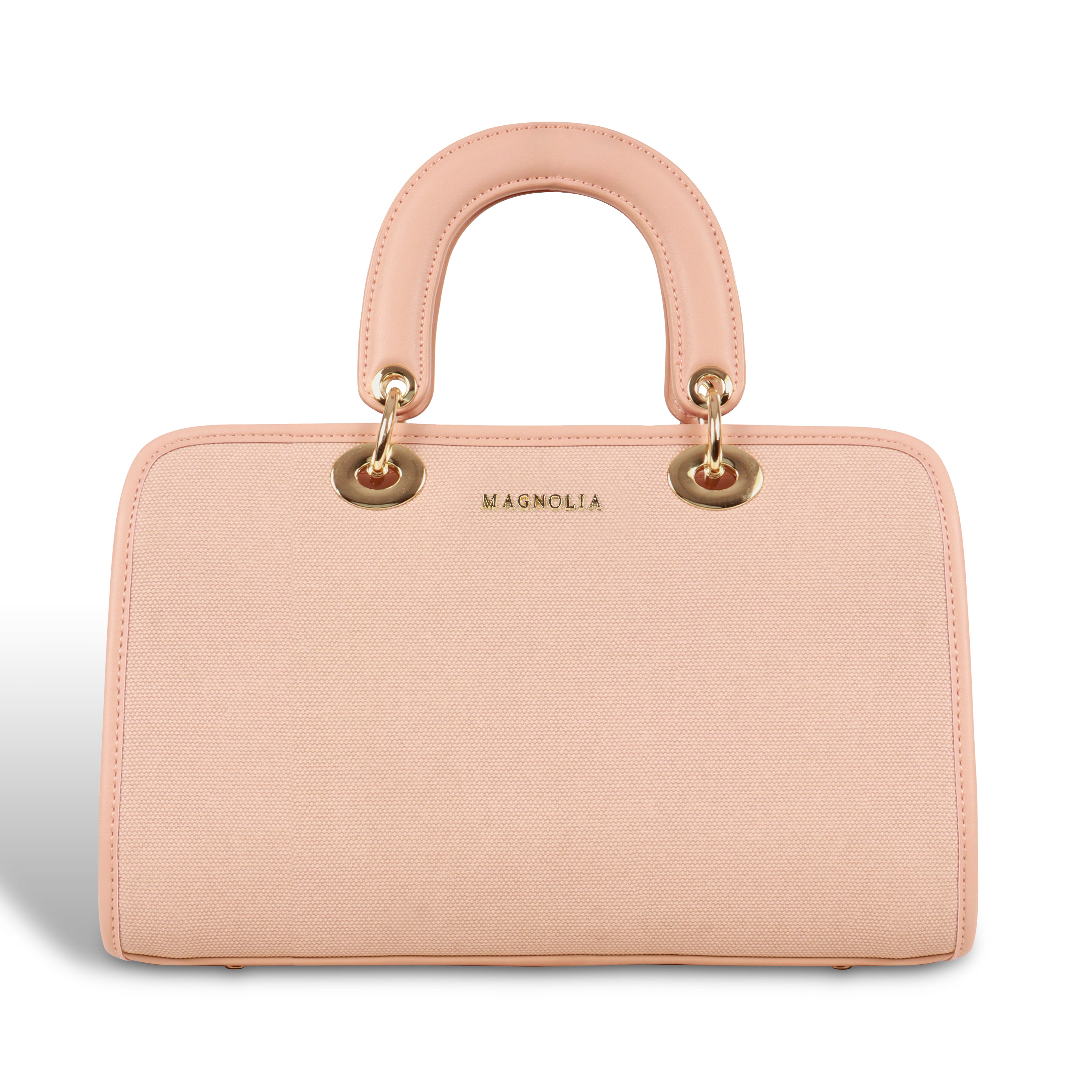 Magnolia Elegant Textured Pink Handbag