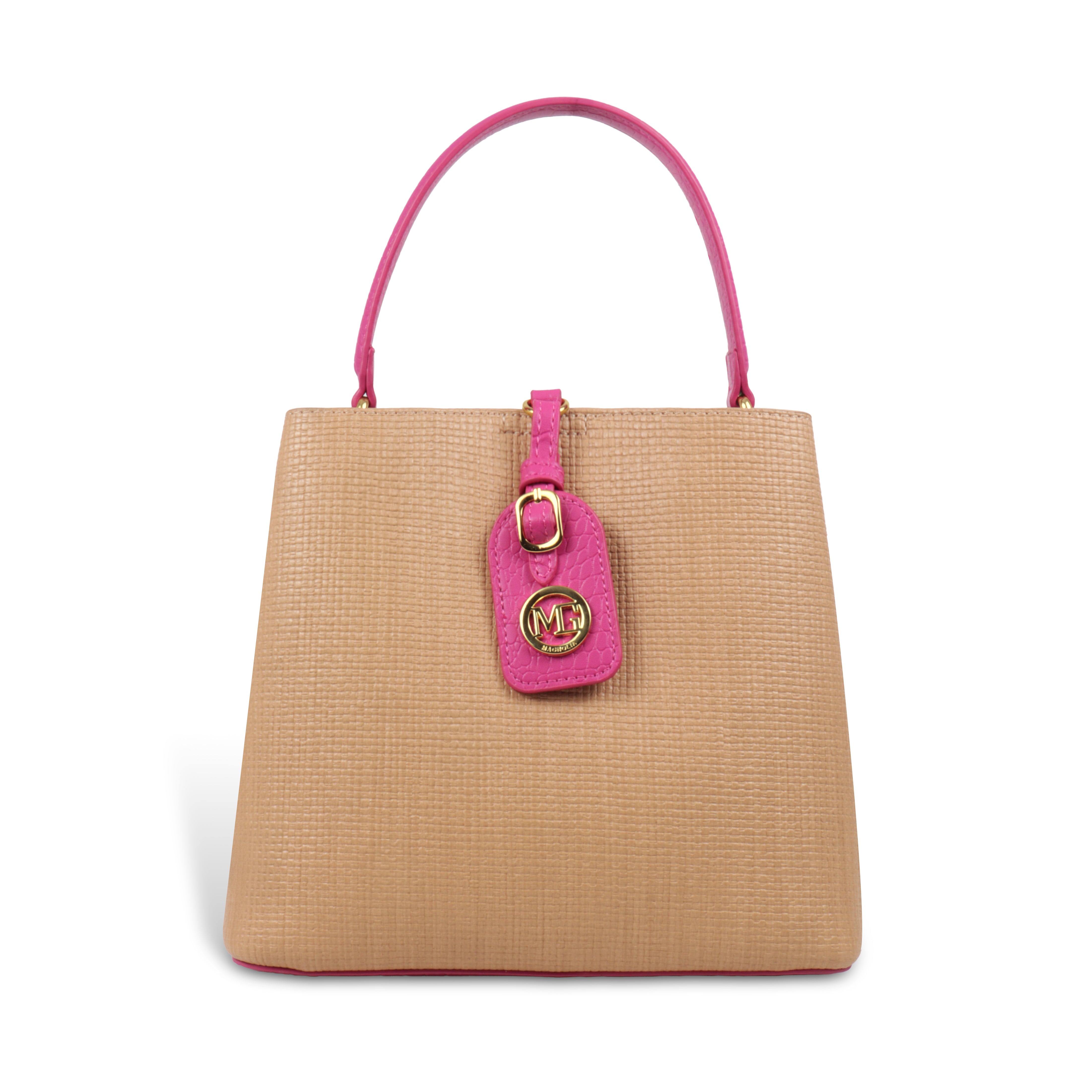 Fashionable Structured Handbag with Dual Handles