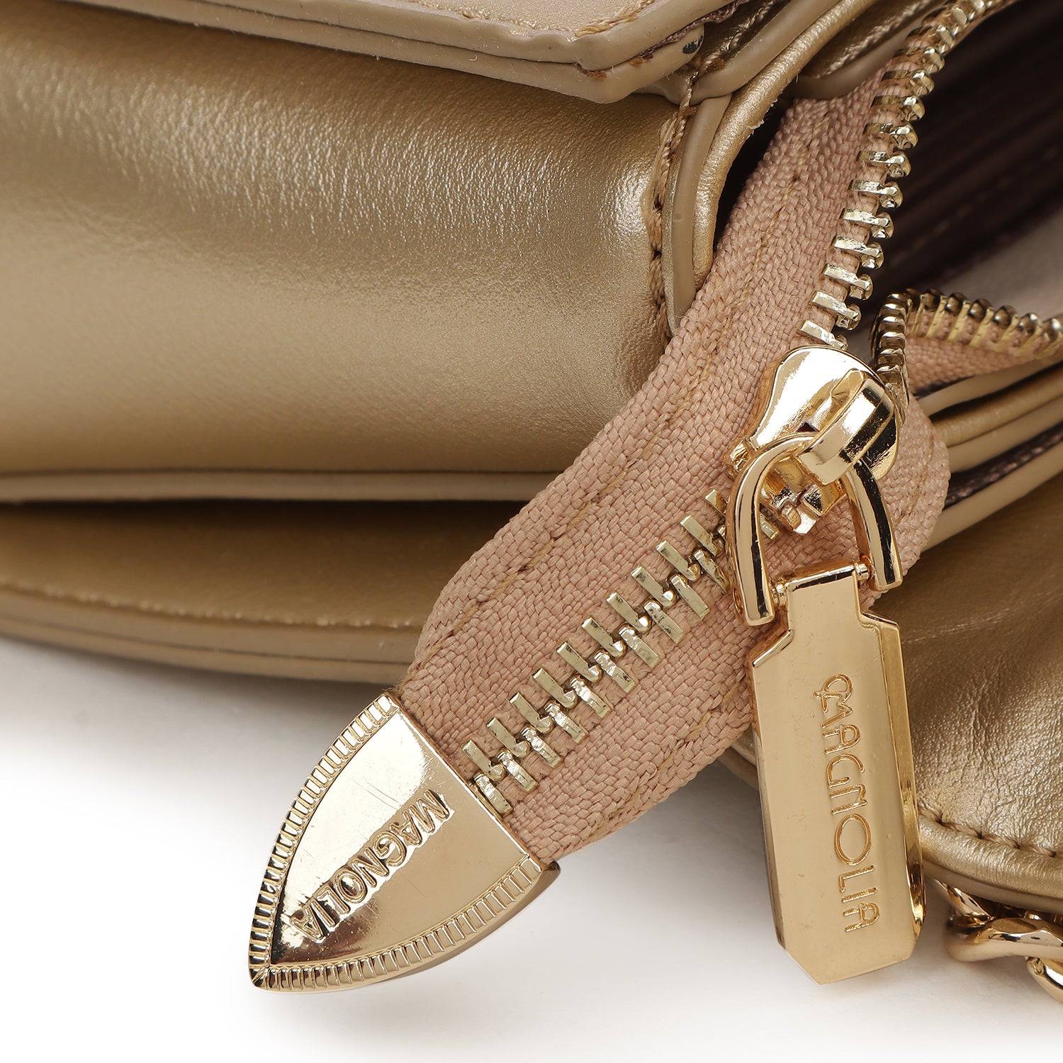 Magnolia Isla Sling Bag Beige & Golden