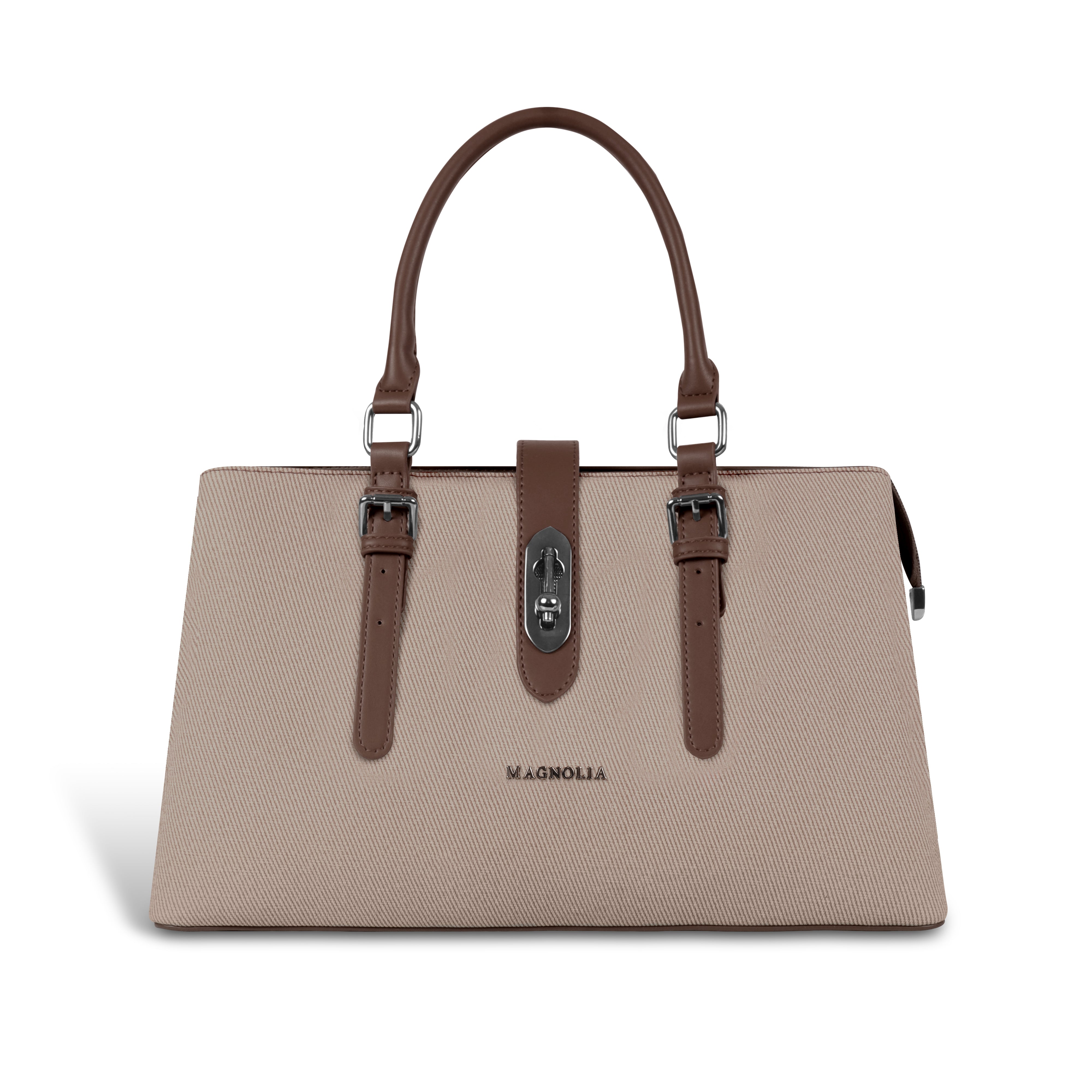 Magnolia Coffee Handbag | Vegan Leather | 10.58L Storage