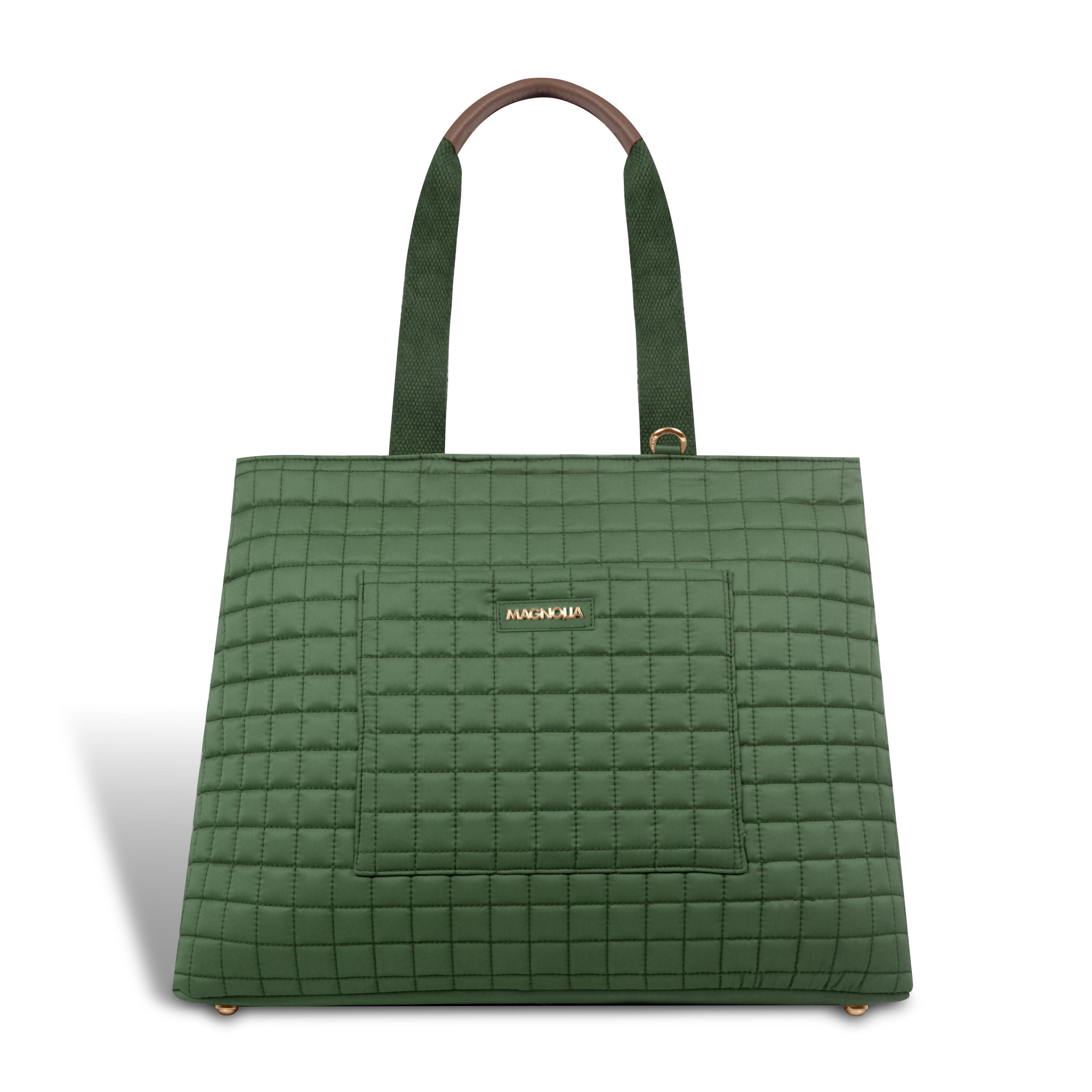 Magnolia Green Babette Large Quilted Tote Bag