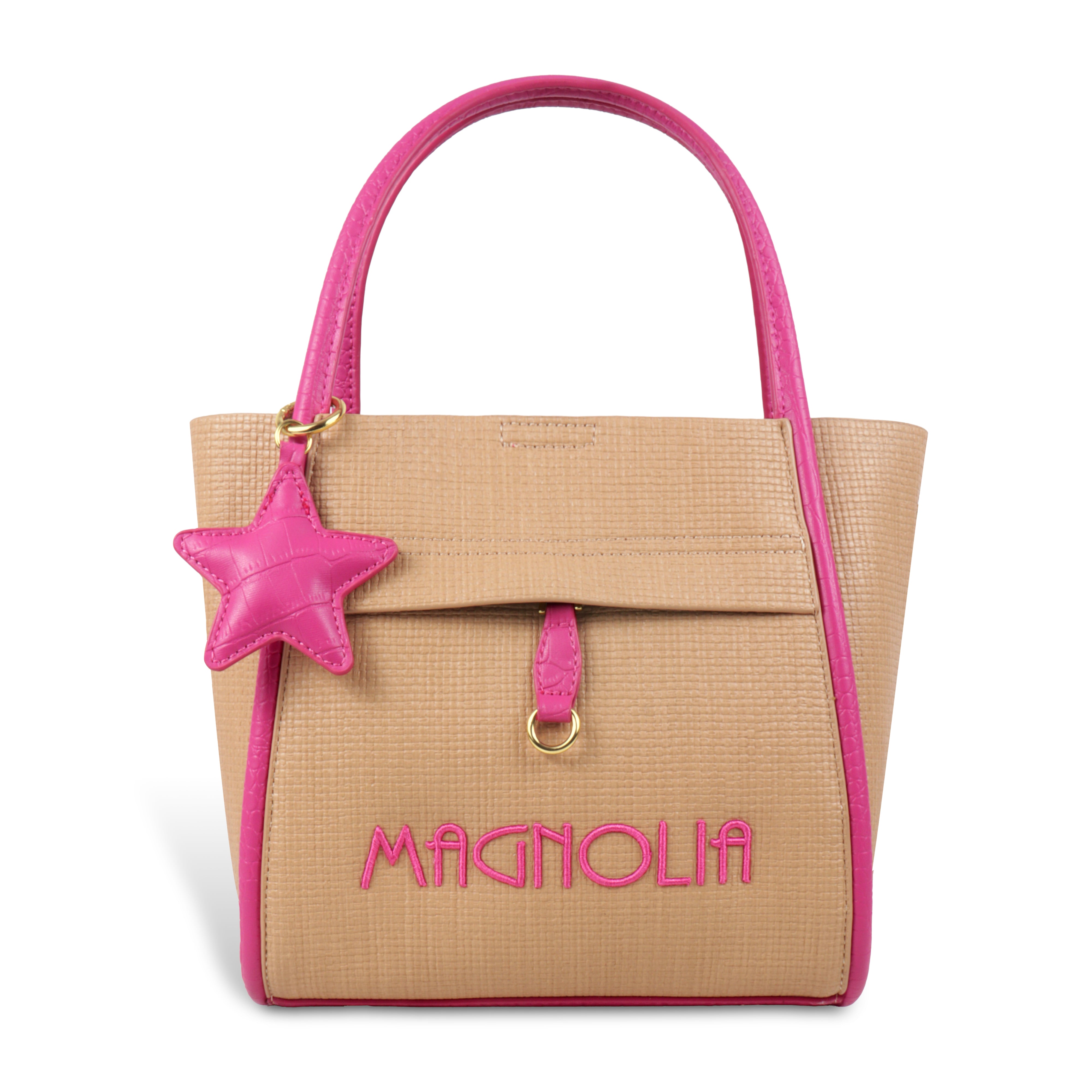 Premium Tote Handbag with Star Charm & Dual Handle Design