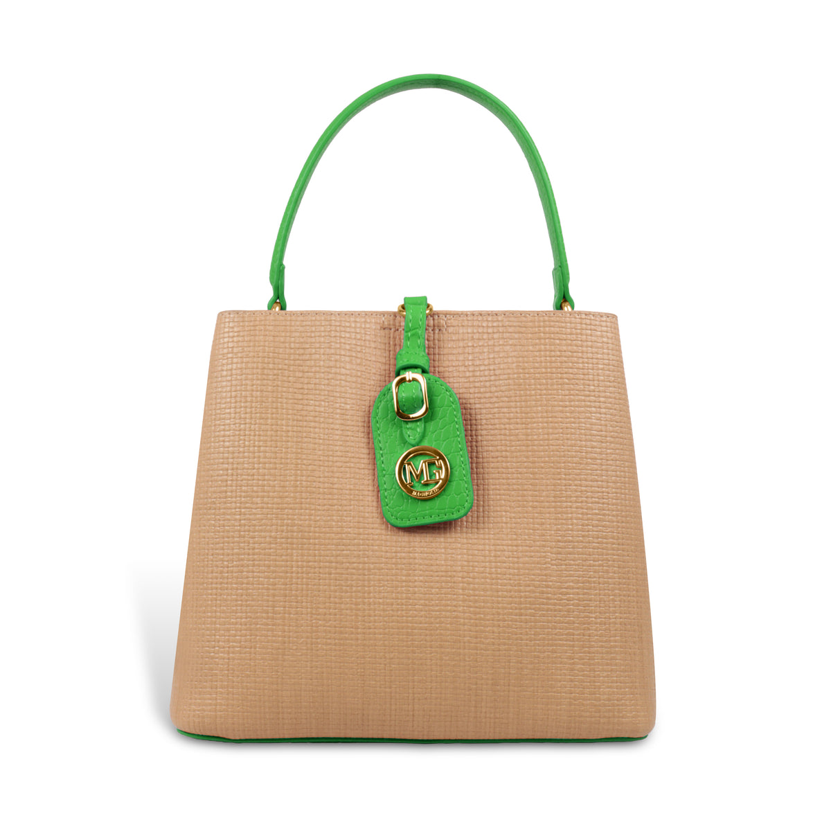 Fashionable Structured Handbag with Dual Handles