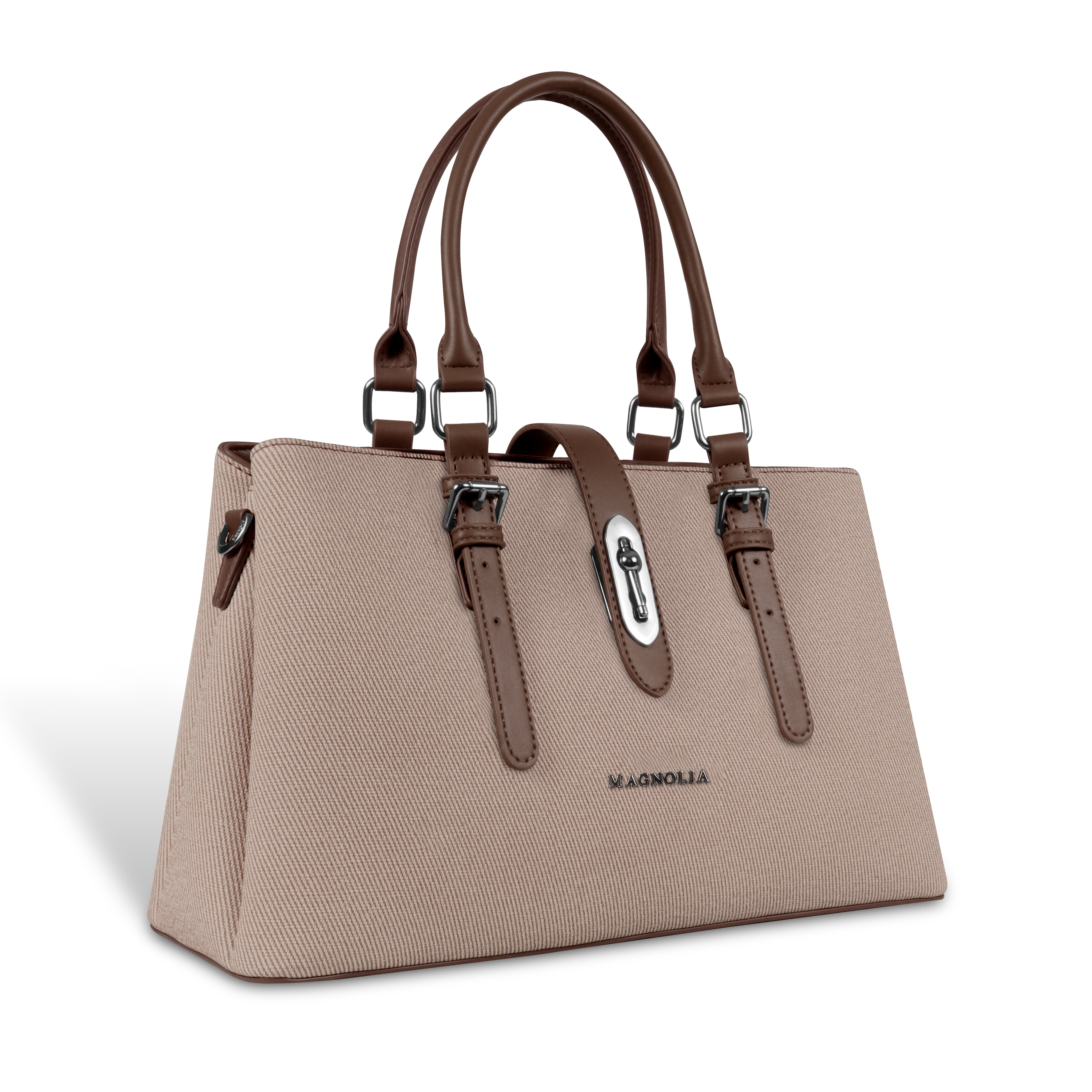 Magnolia Coffee Handbag | Vegan Leather | 10.58L Storage