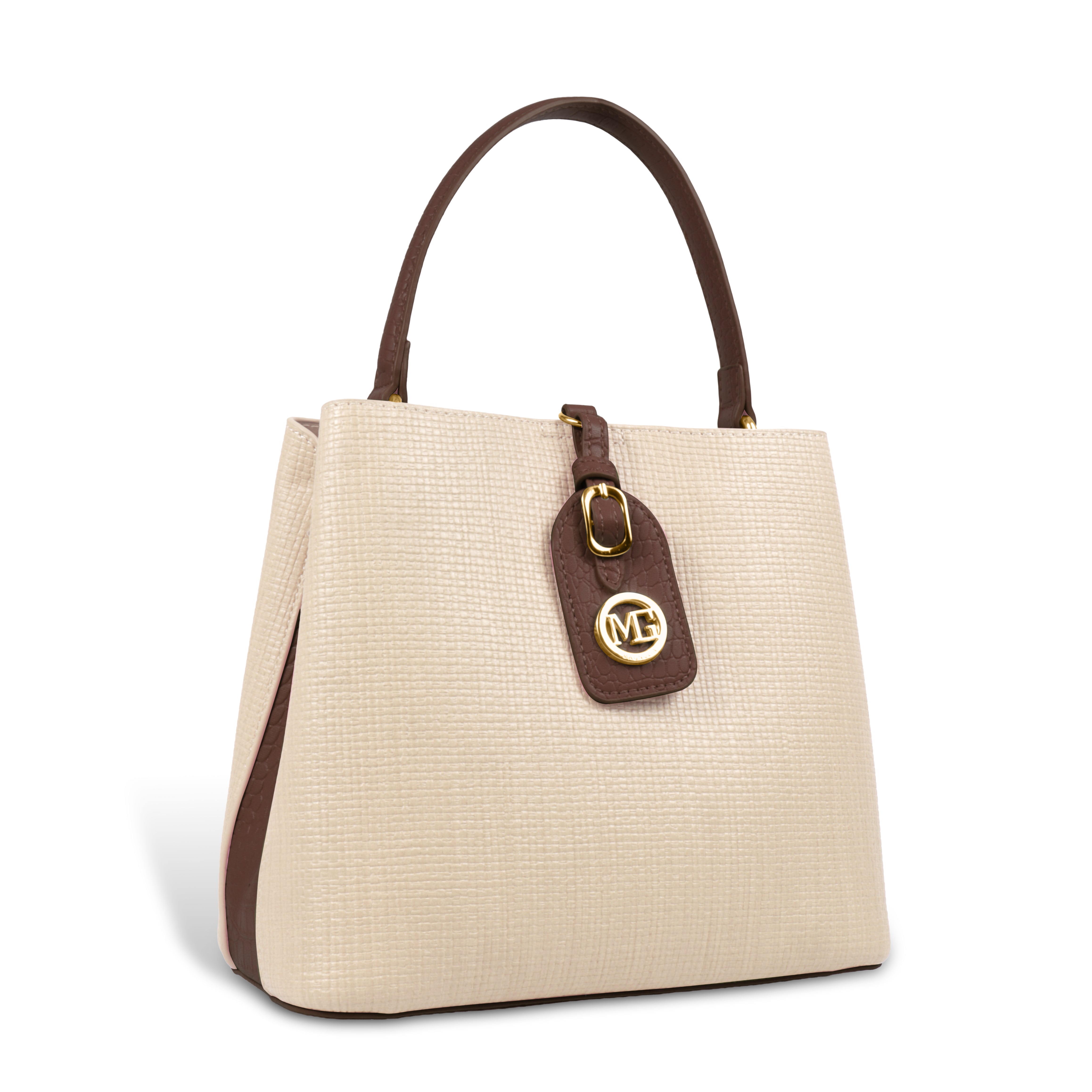 Fashionable Structured Handbag with Dual Handles