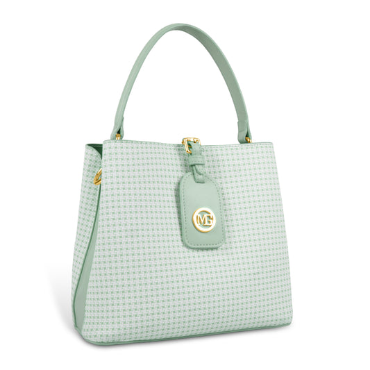 Magnolia Premium Textured Handbag for Women with Detachable Sling Strap