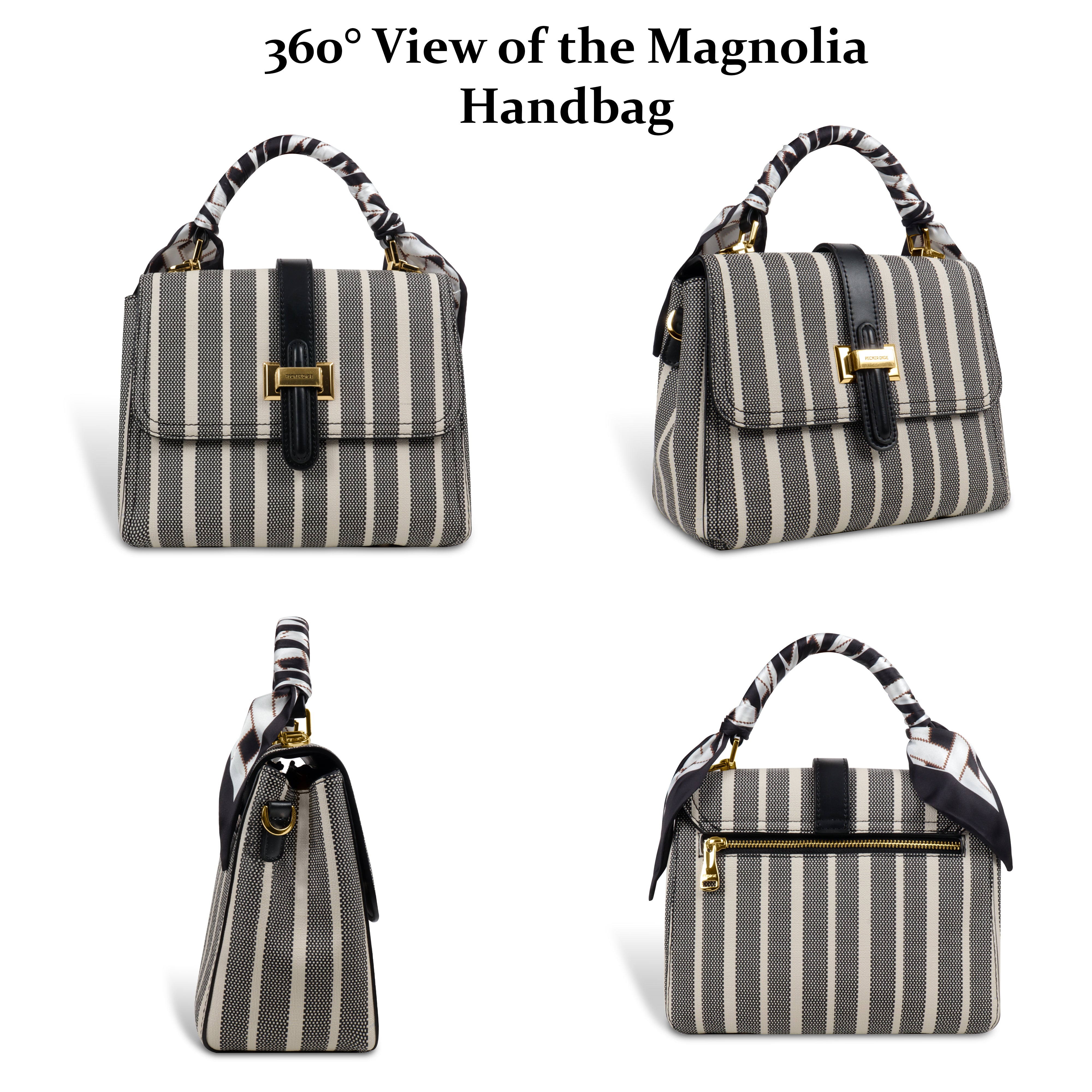 Zebra Striped Mini Handbag