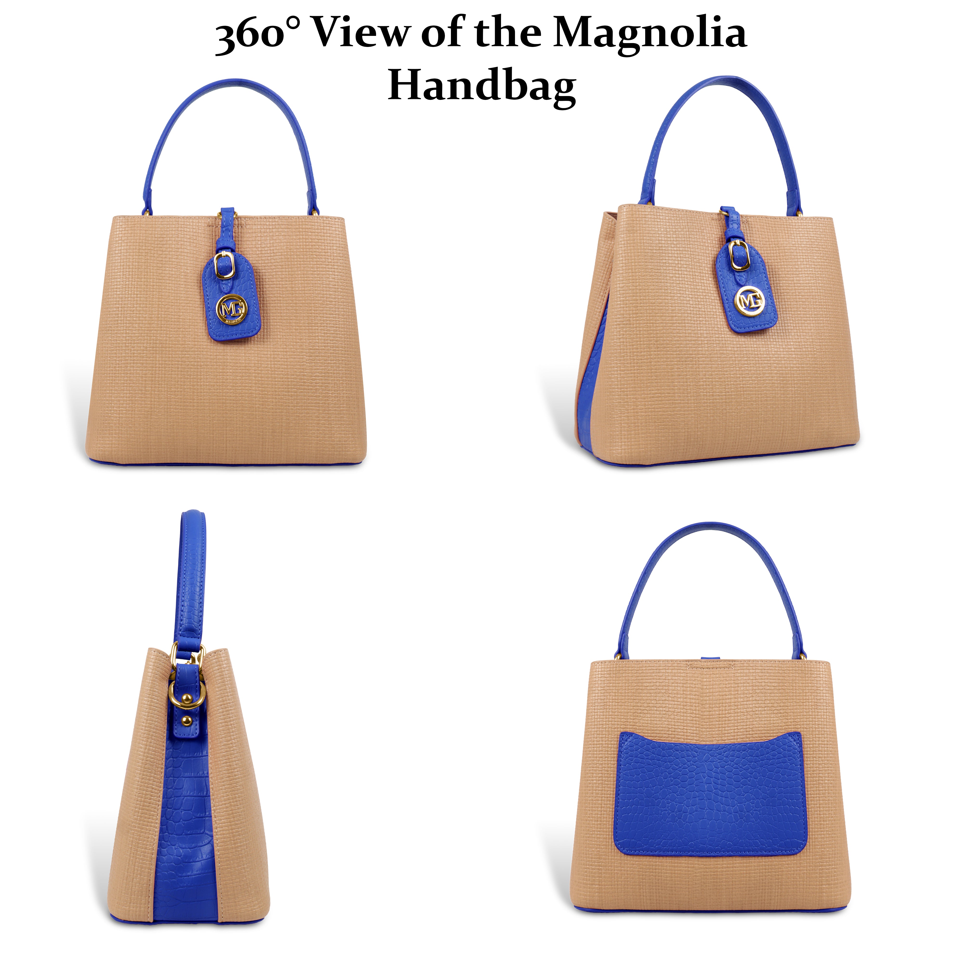 Fashionable Structured Handbag with Dual Handles