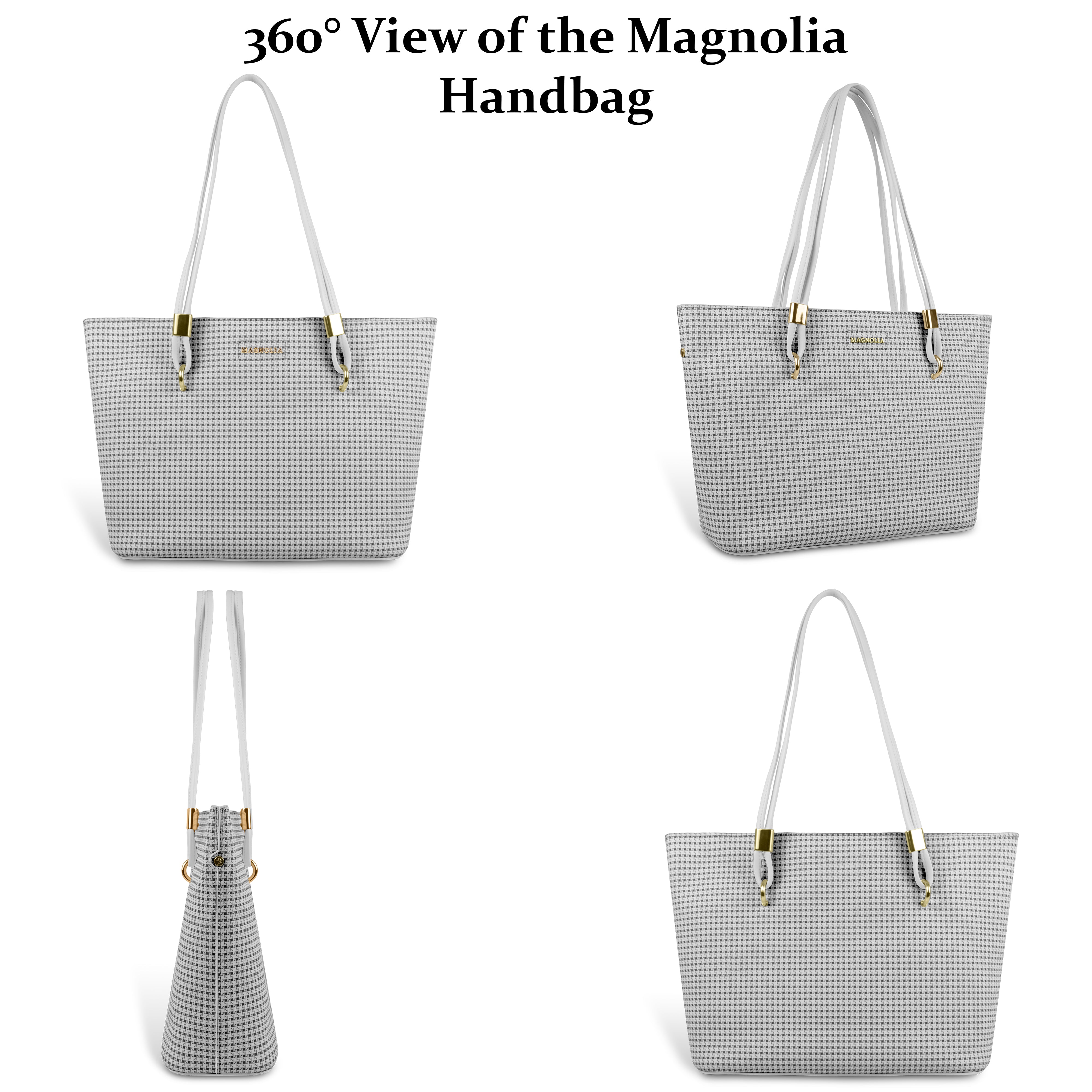 Magnolia Stylish Textured Tote Bag for Women with Spacious Compartments