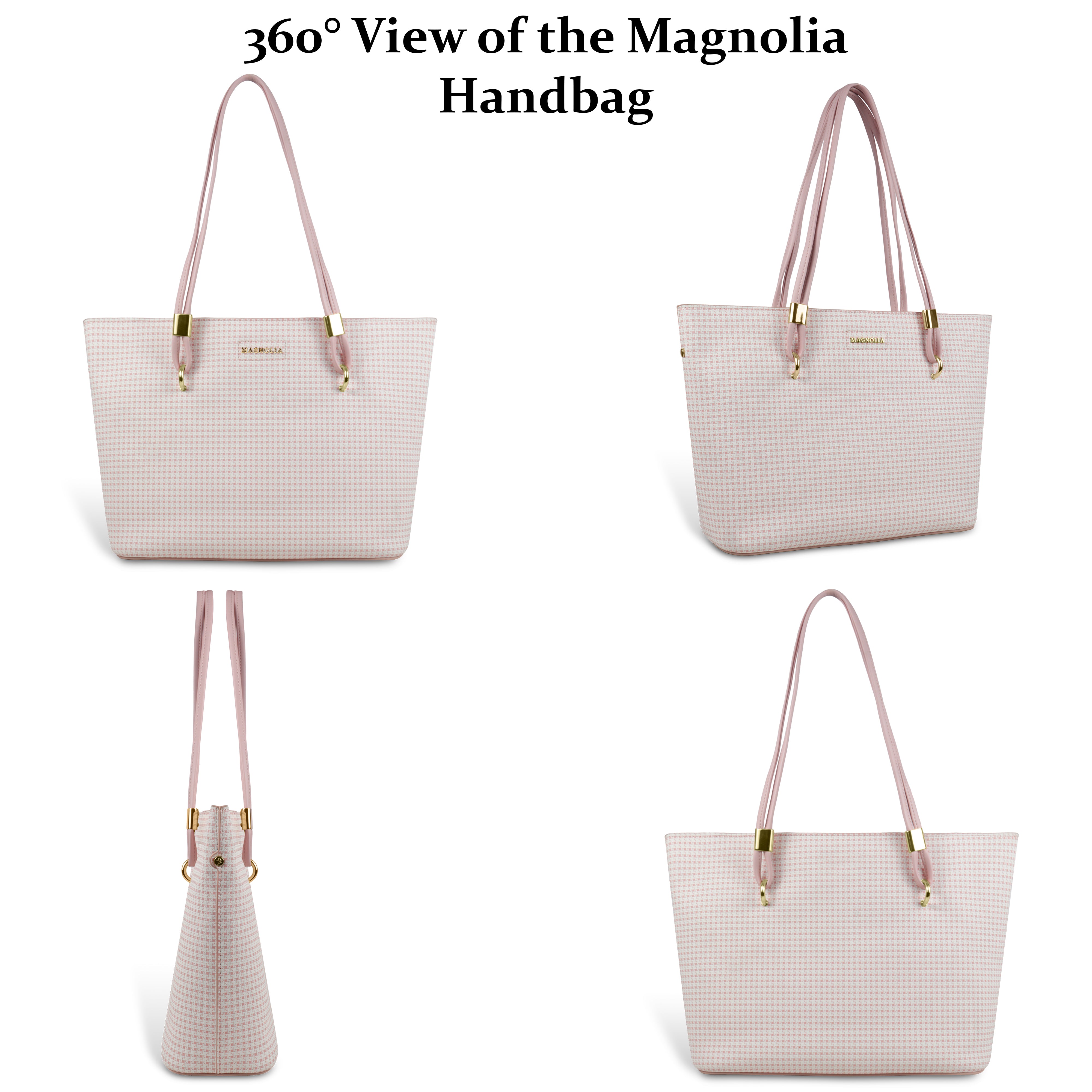 Magnolia Stylish Textured Tote Bag for Women with Spacious Compartments