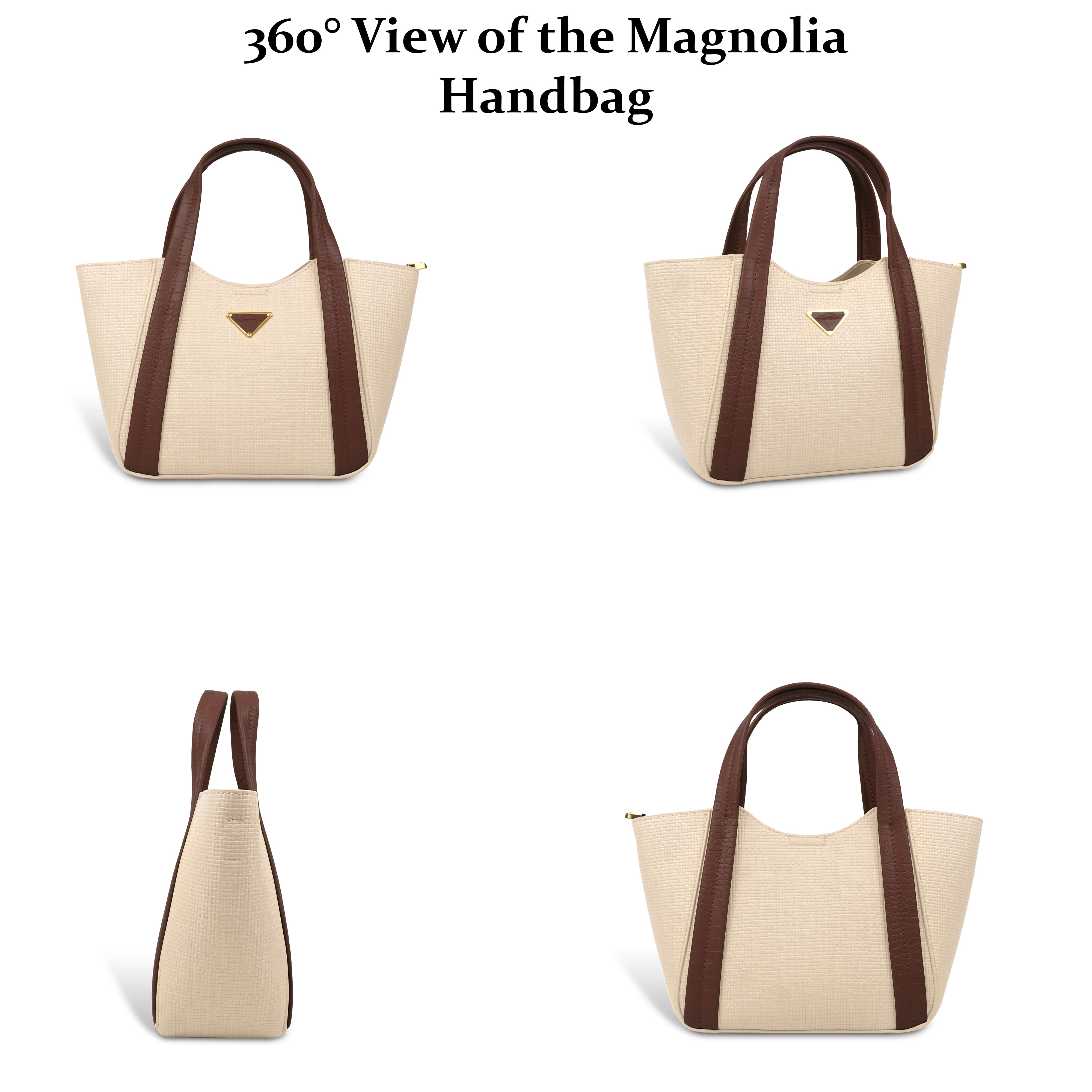 Trendy Leather Tote Bag with Detachable Shoulder Strap & Spacious Interior