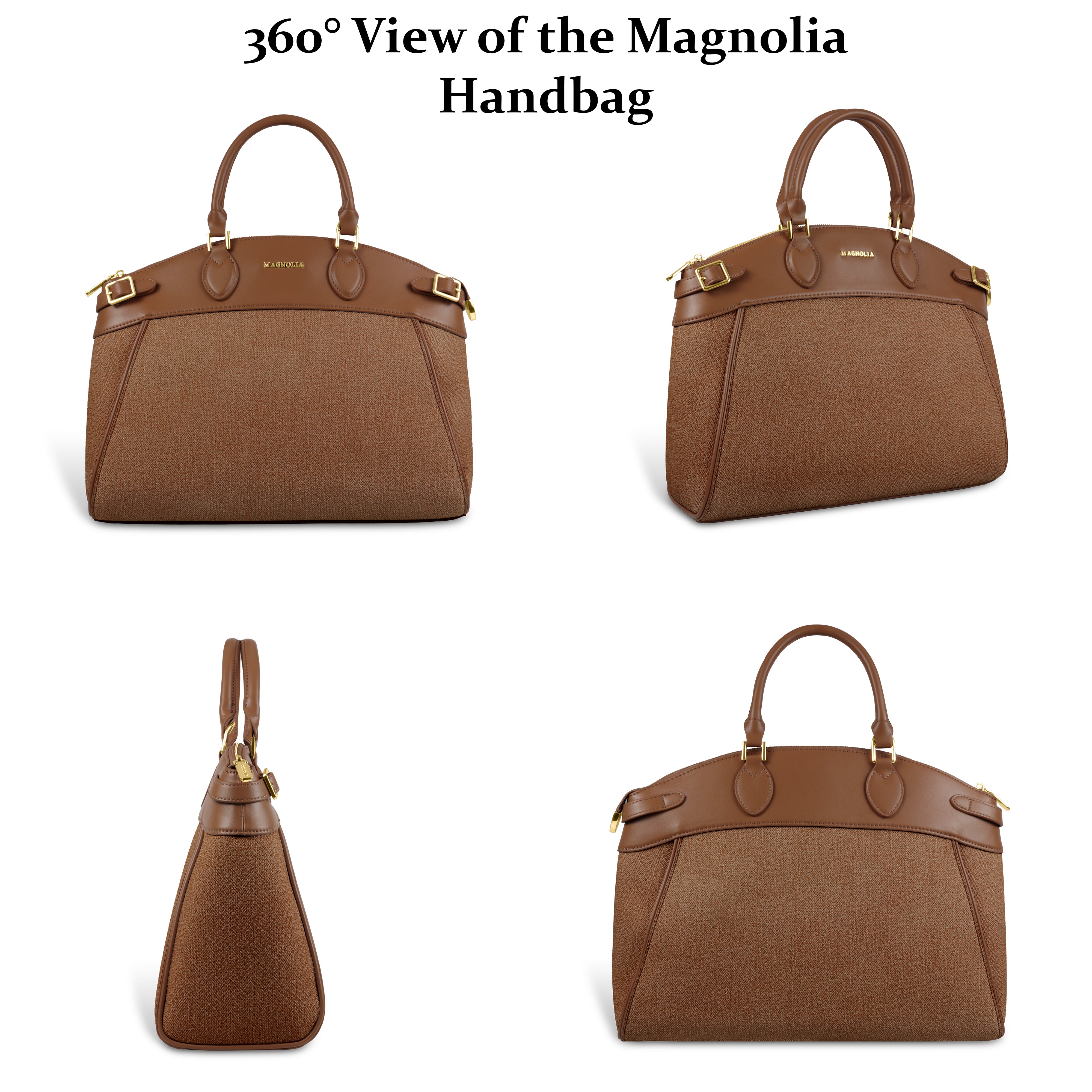 Trendy Leather Tote Bag with Detachable Shoulder Strap & Spacious Interior