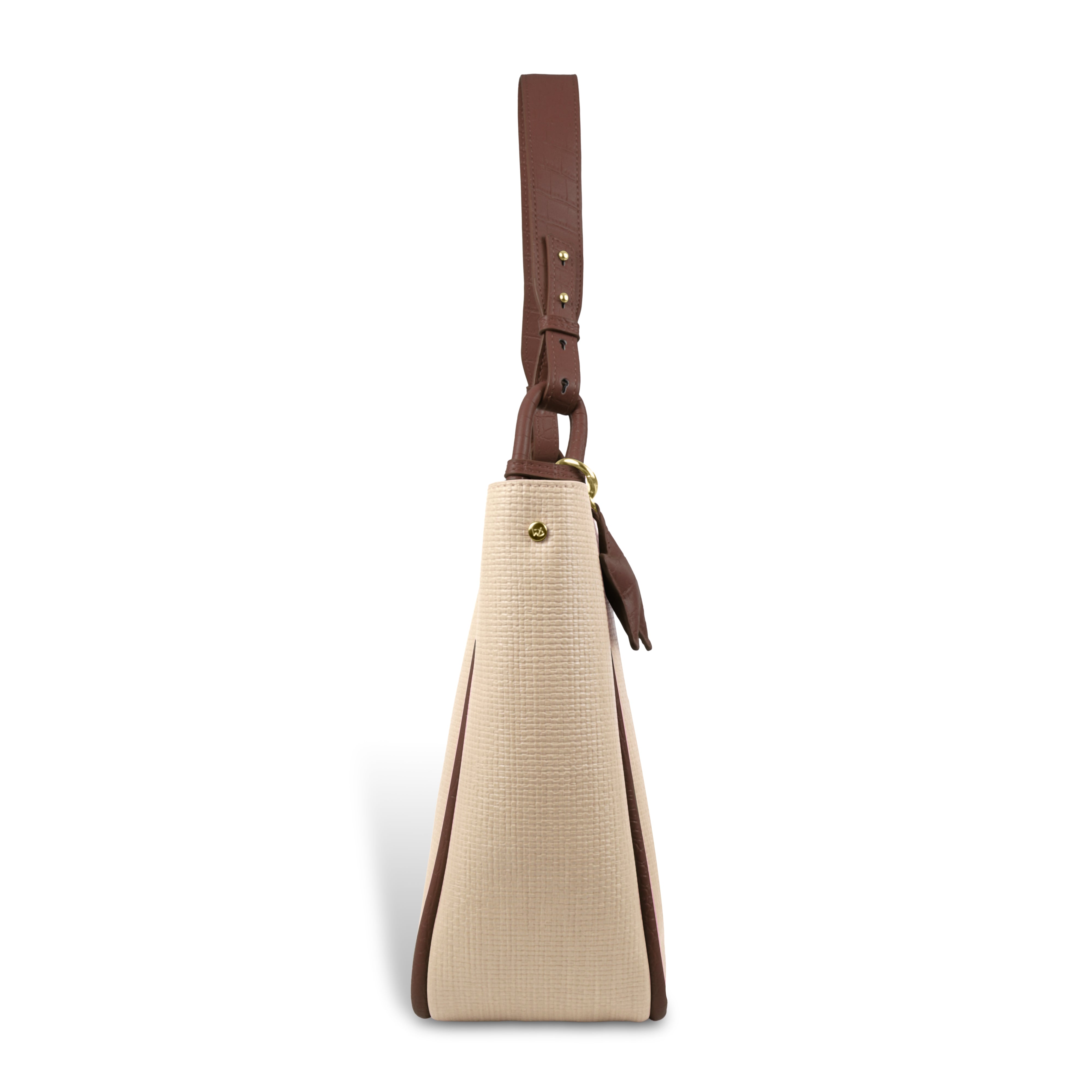Stylish Leather Tote Bag with Star Charm & Spacious Interior