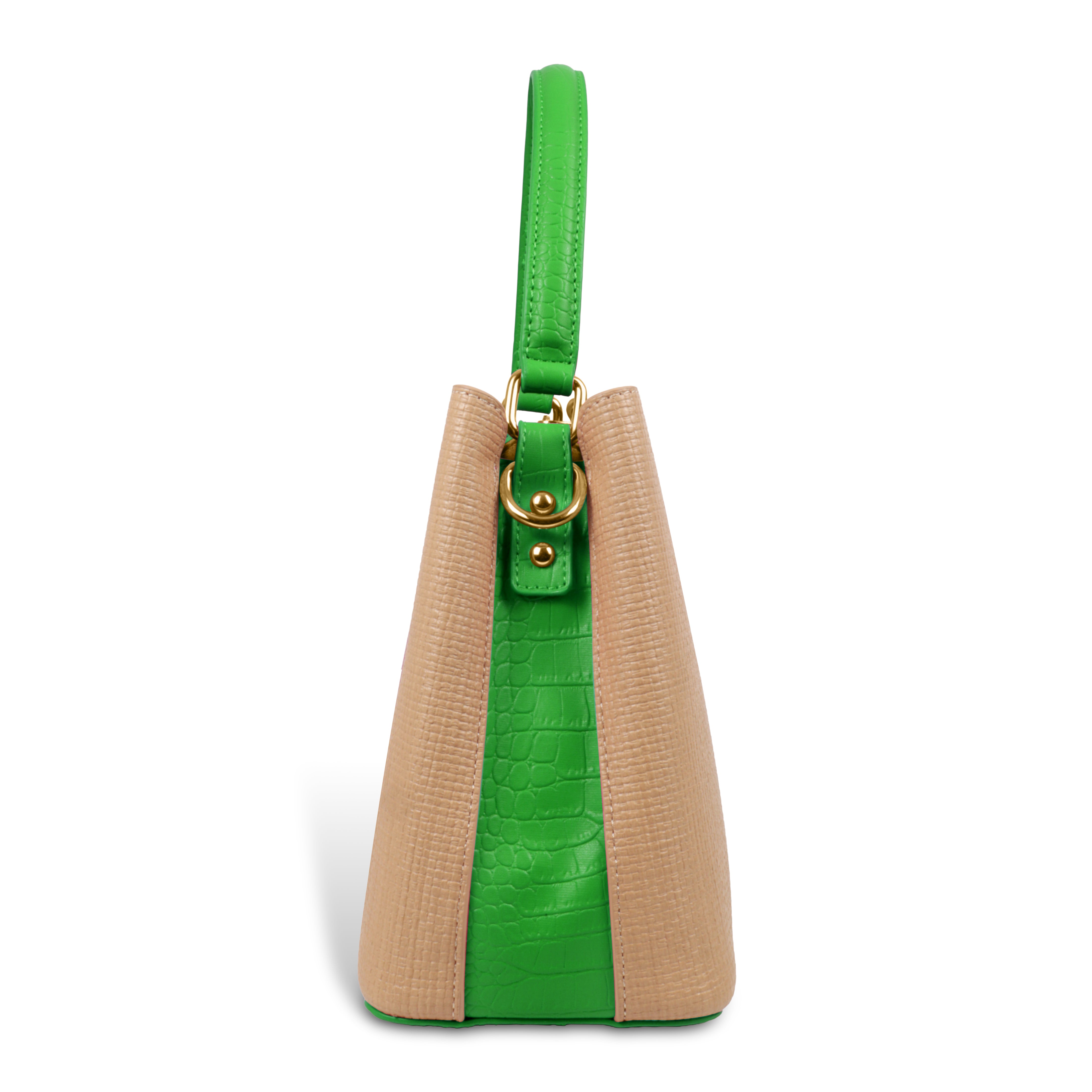 Fashionable Structured Handbag with Dual Handles