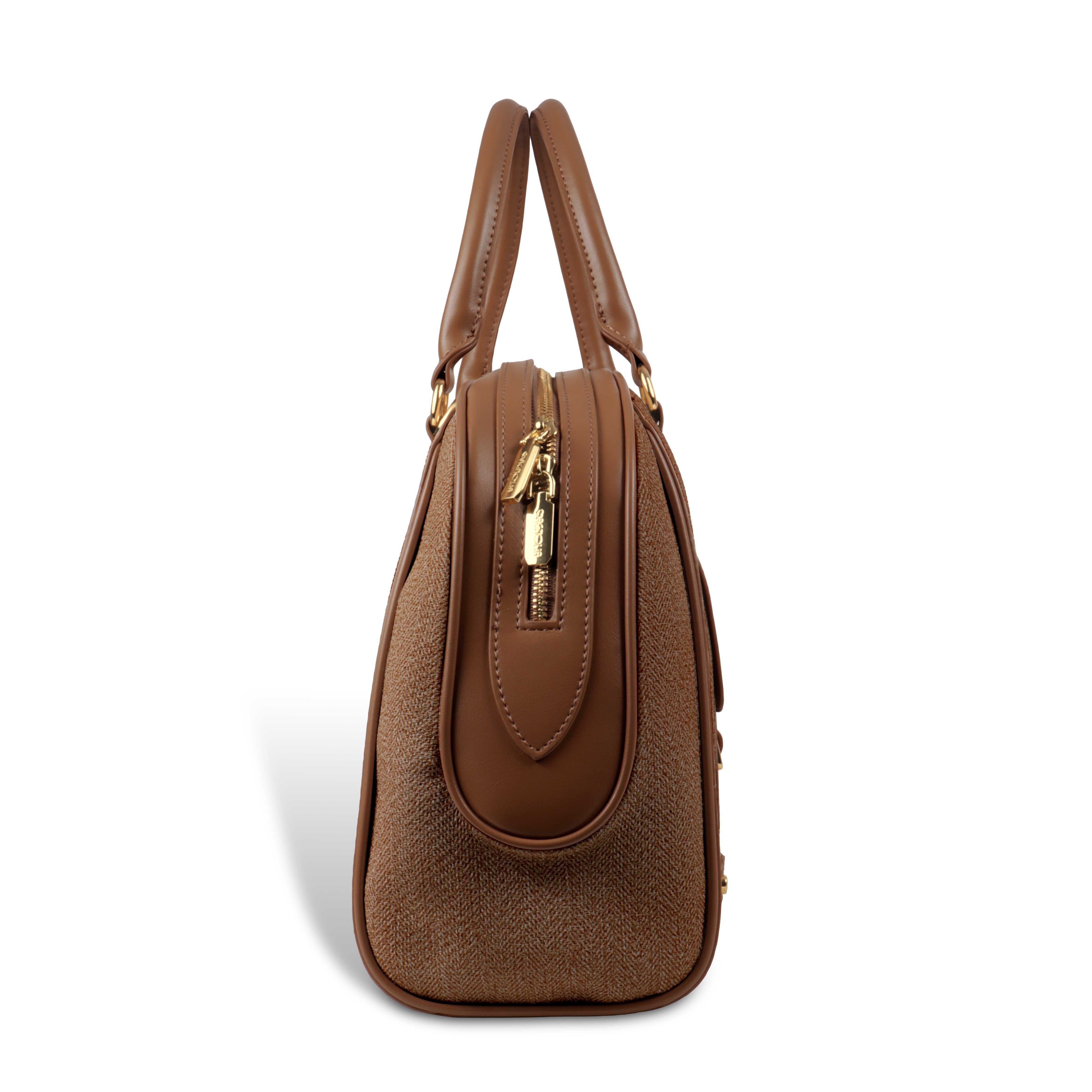 Magnolia Elegant Leatherette Handbag for Women with Detachable Strap