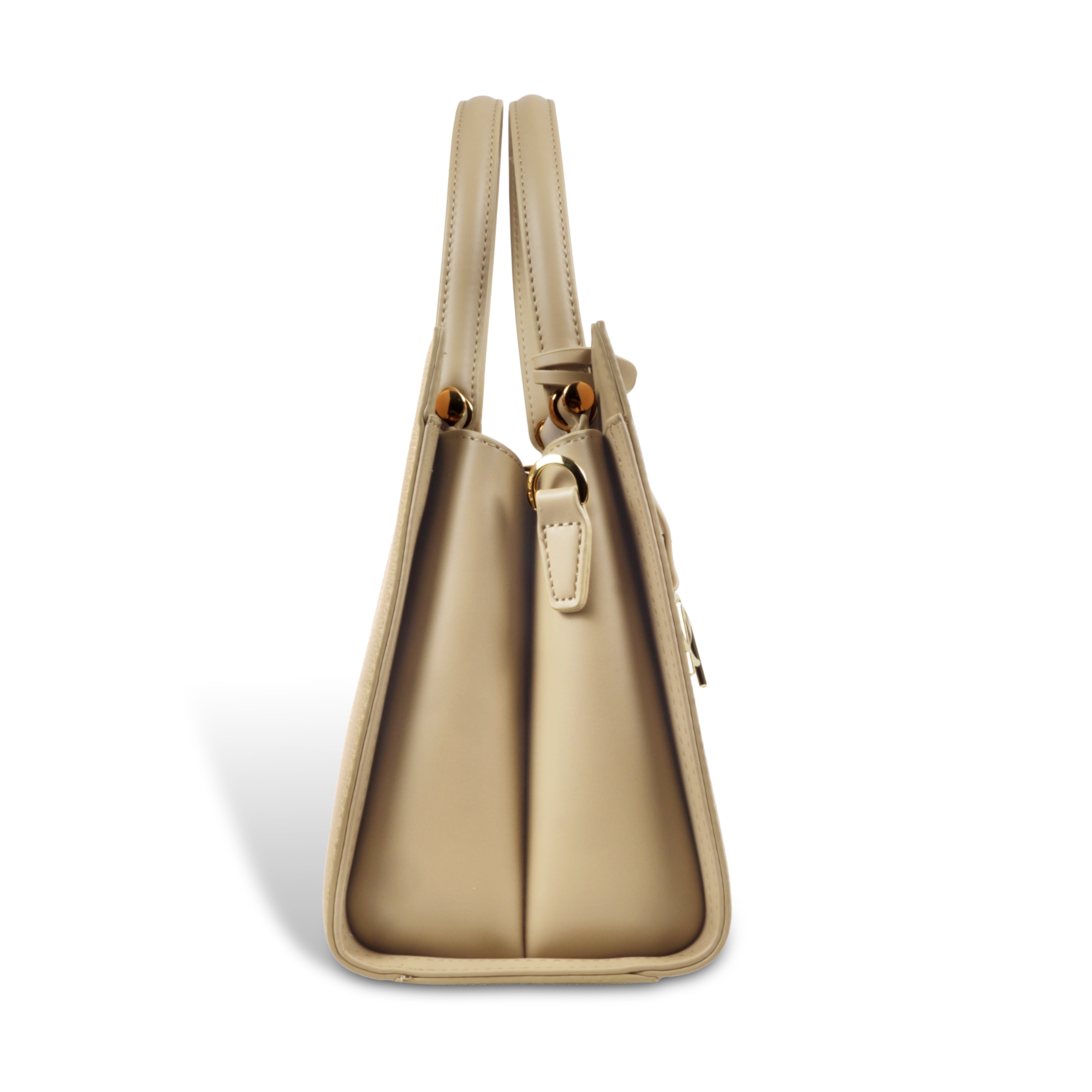 Magnolia Women’s Handbag – 9.5L Spacious Faux Leather Tote in Gold