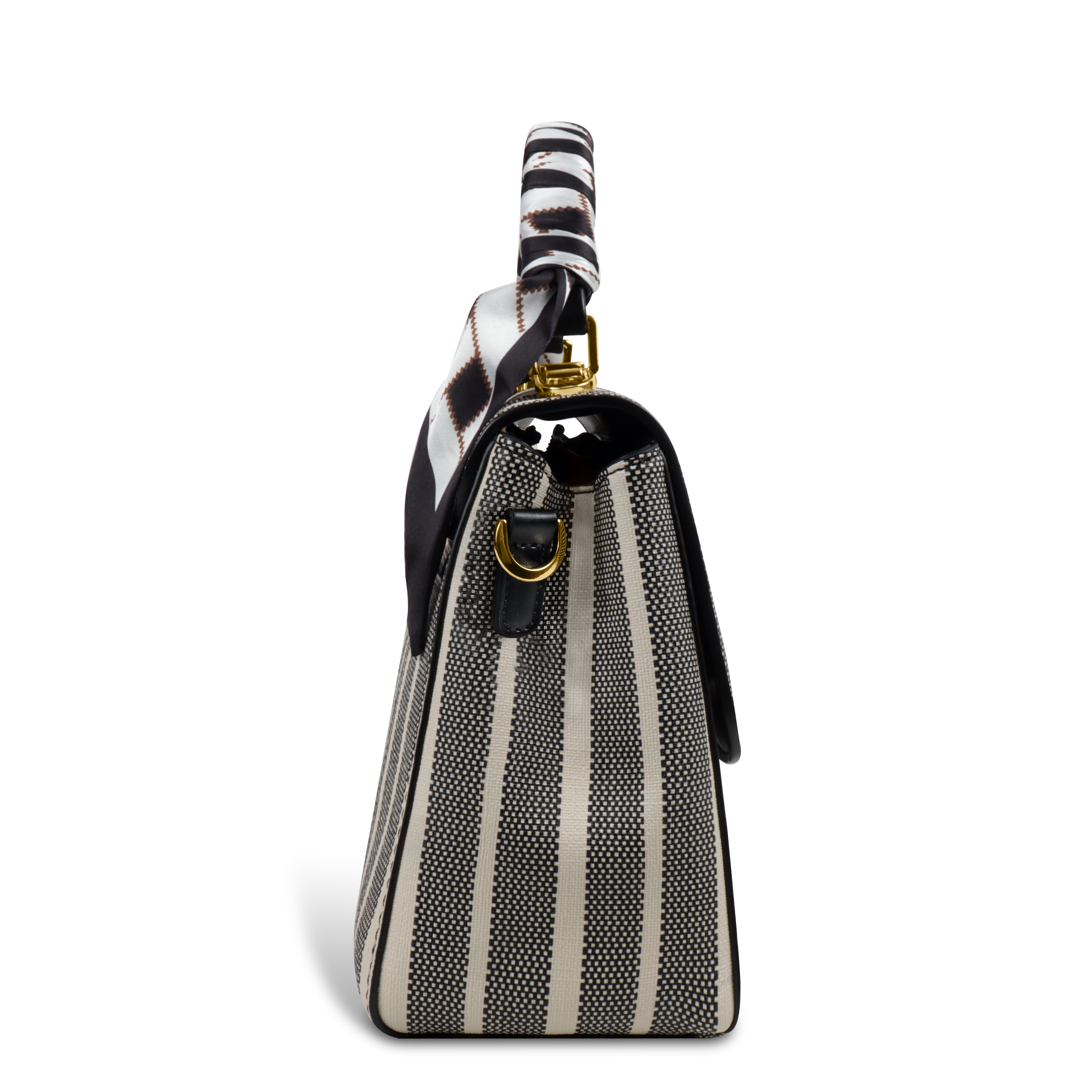 Zebra Striped Mini Handbag