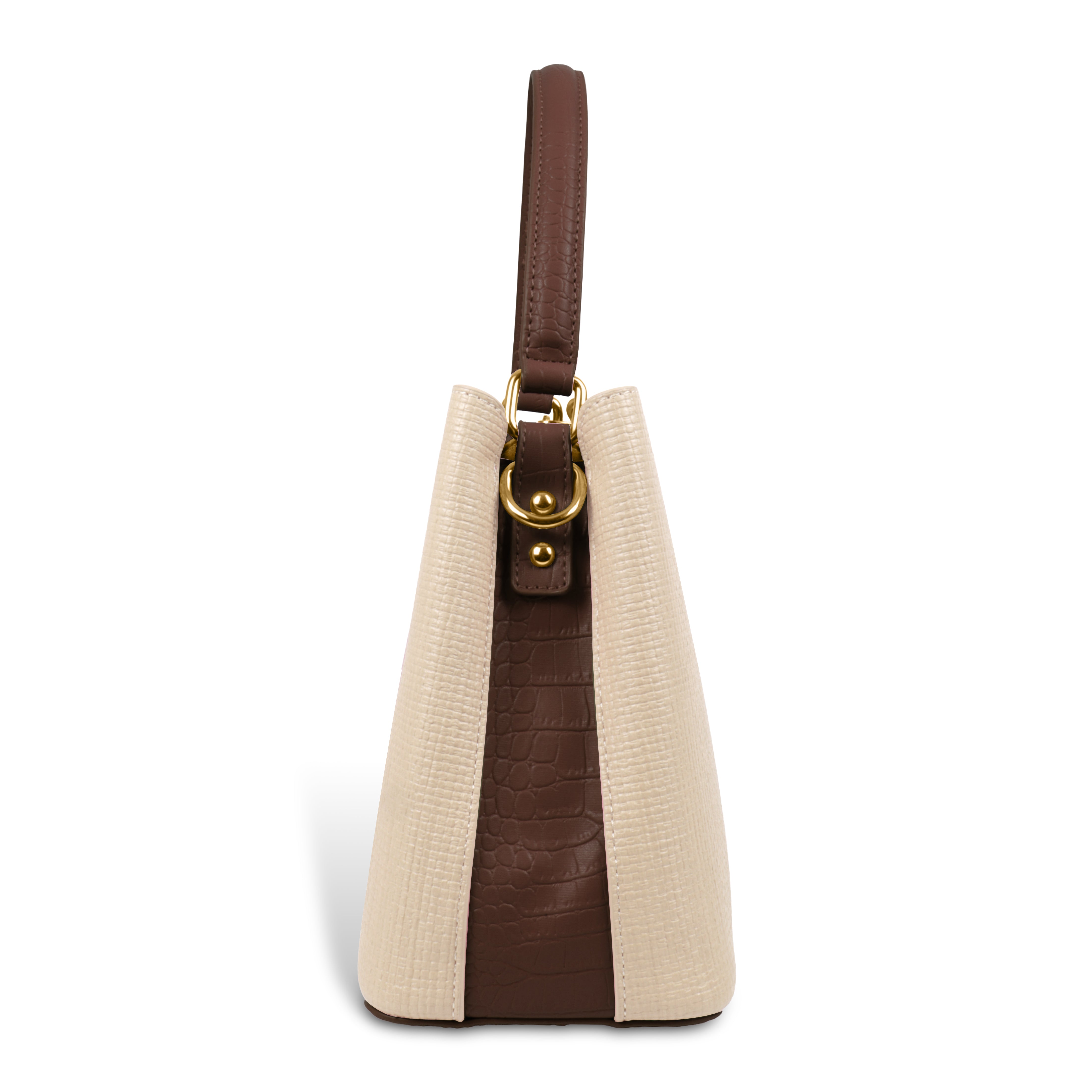 Fashionable Structured Handbag with Dual Handles
