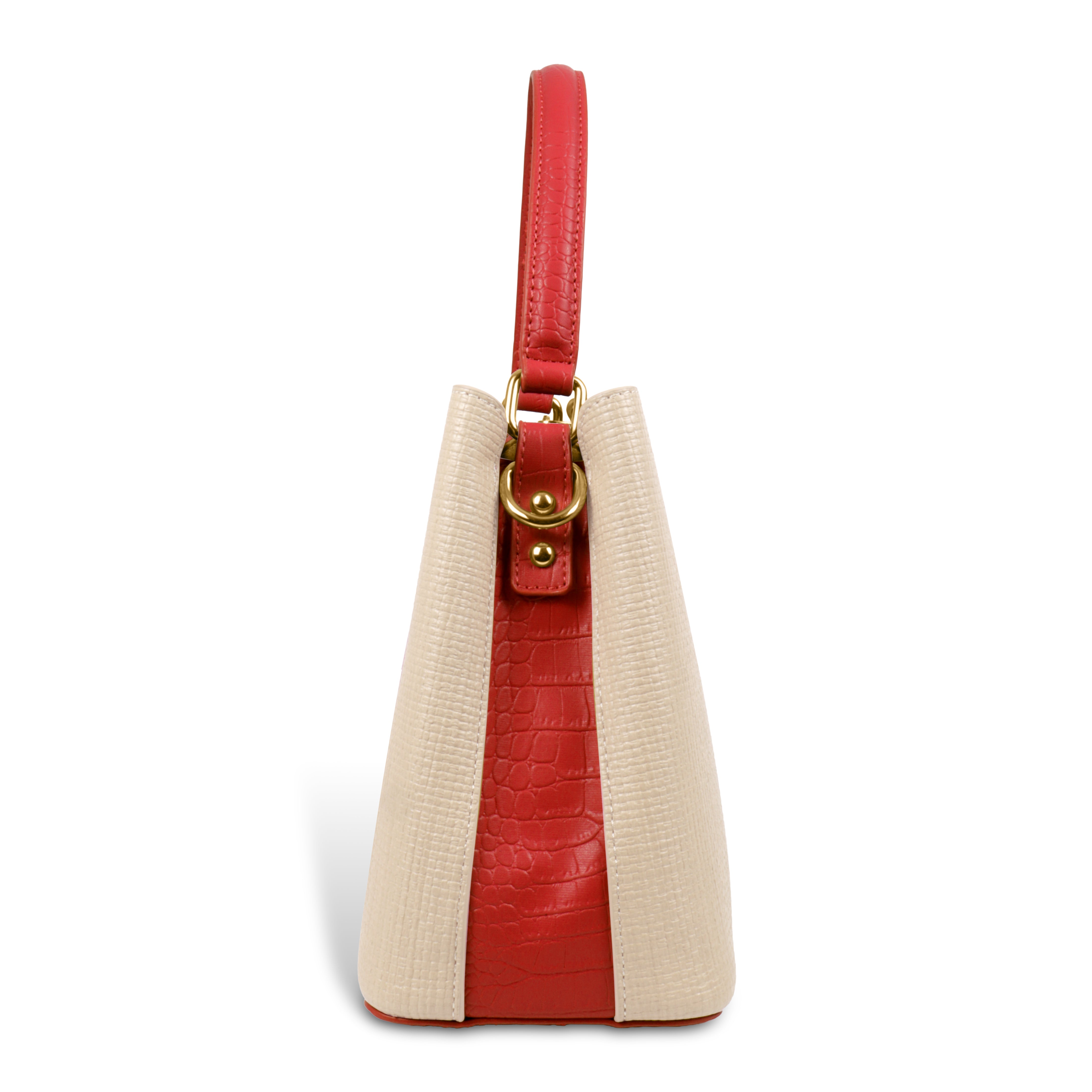Fashionable Structured Handbag with Dual Handles