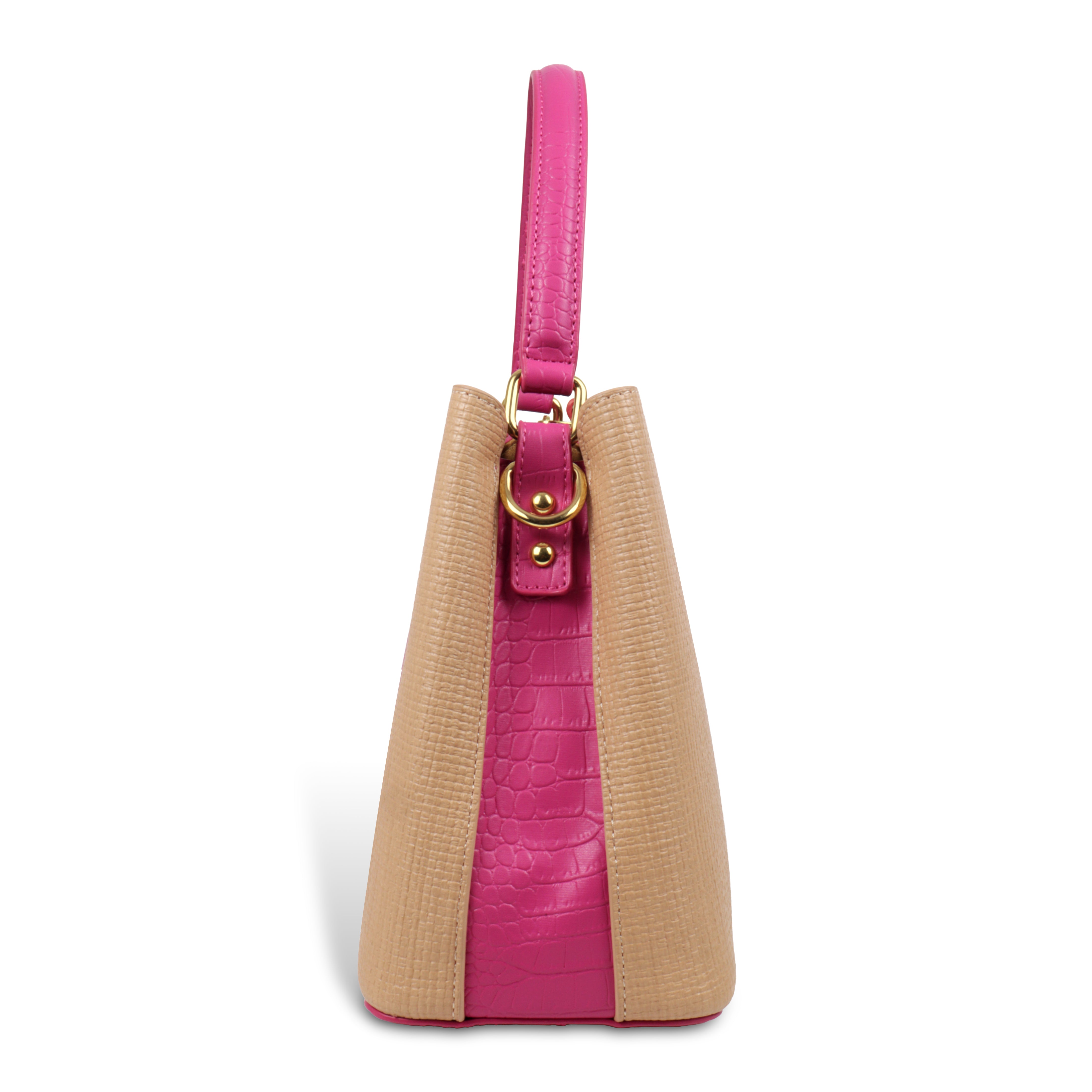 Fashionable Structured Handbag with Dual Handles