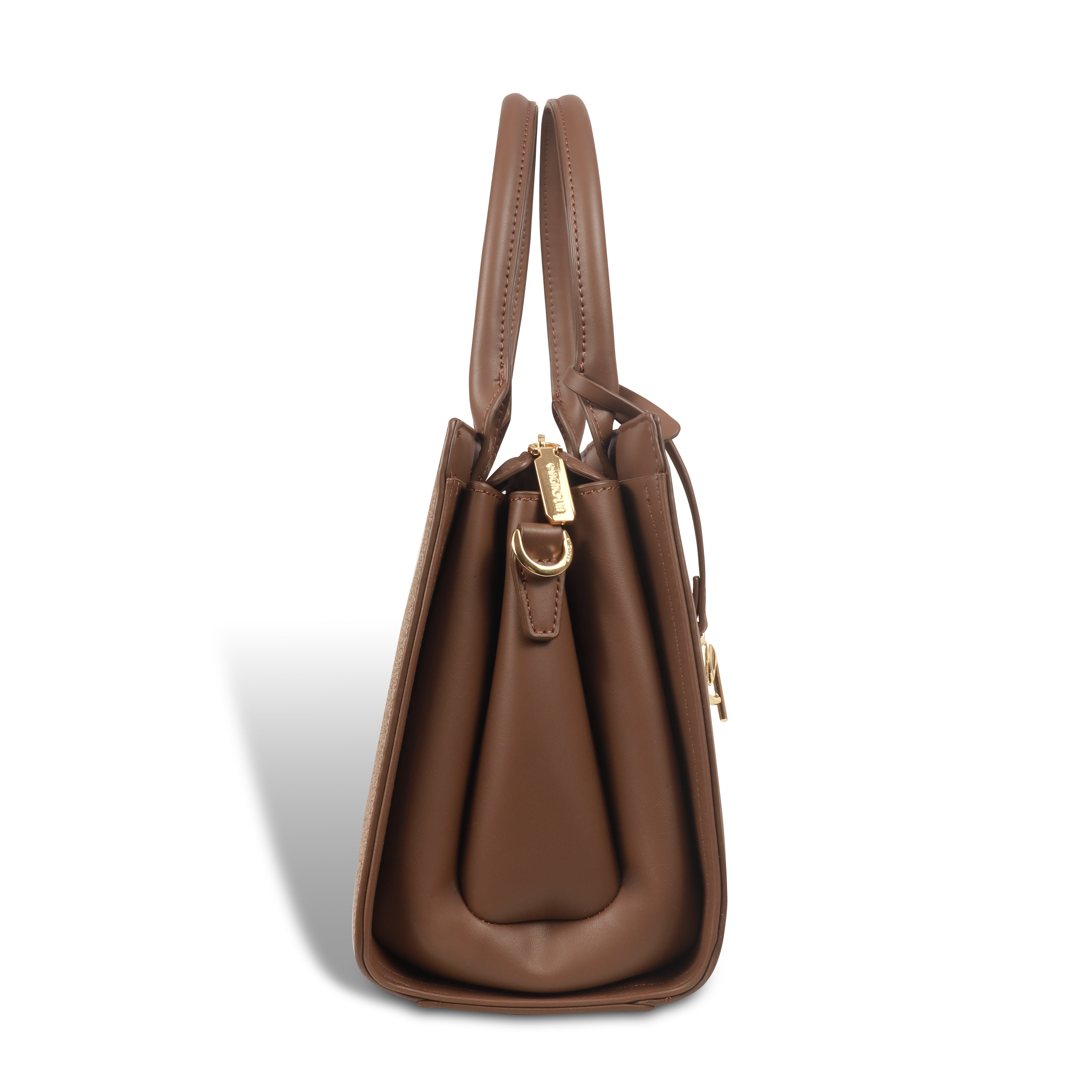 Magnolia Structured PU Leather Handbag for Women | 10.5L Stylish Office & Everyday Bag with Long Strap