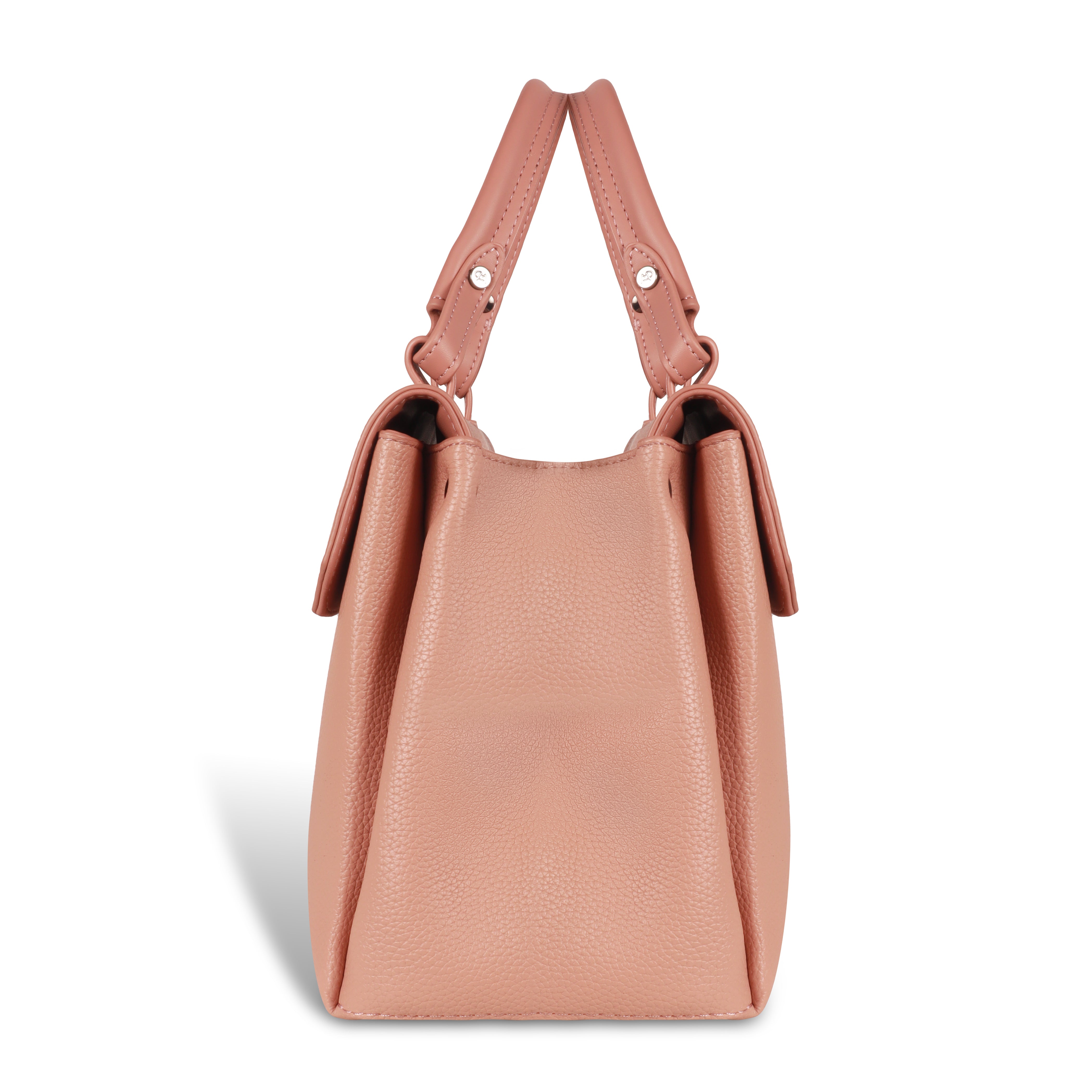 Magnolia Blush Pink Vegan Leather Handbag for Women | 12L Spacious Everyday & Work Bag with Long Strap