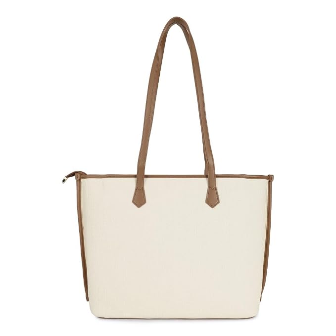 Magnolia PU Leather Women Khaki Tote Bag