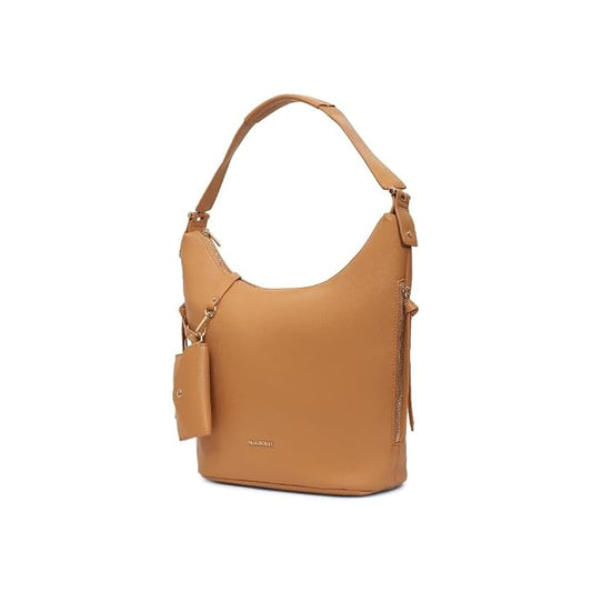Magnolia Yellow PU Leather Solid One Size Women Tote