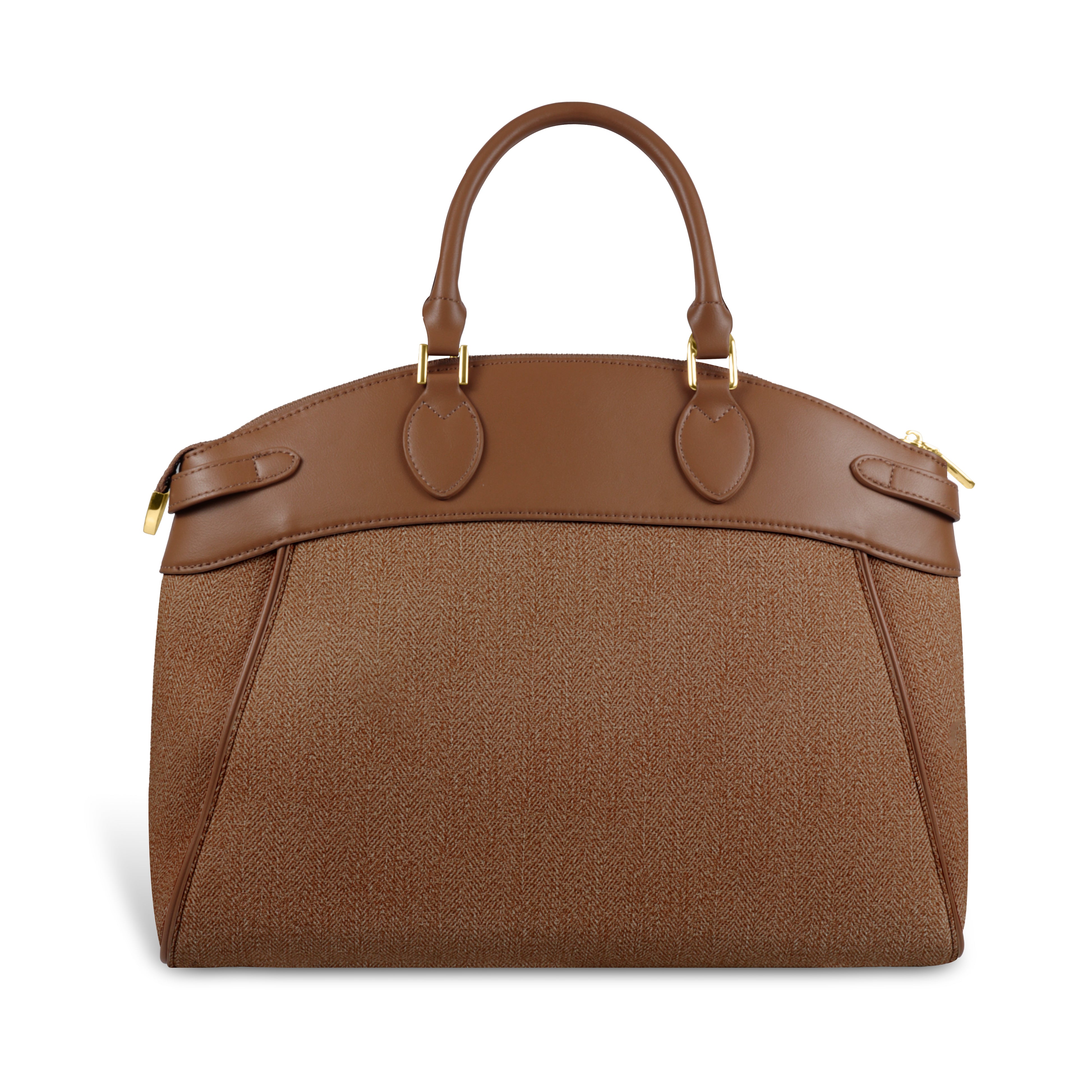 Trendy Leather Tote Bag with Detachable Shoulder Strap & Spacious Interior