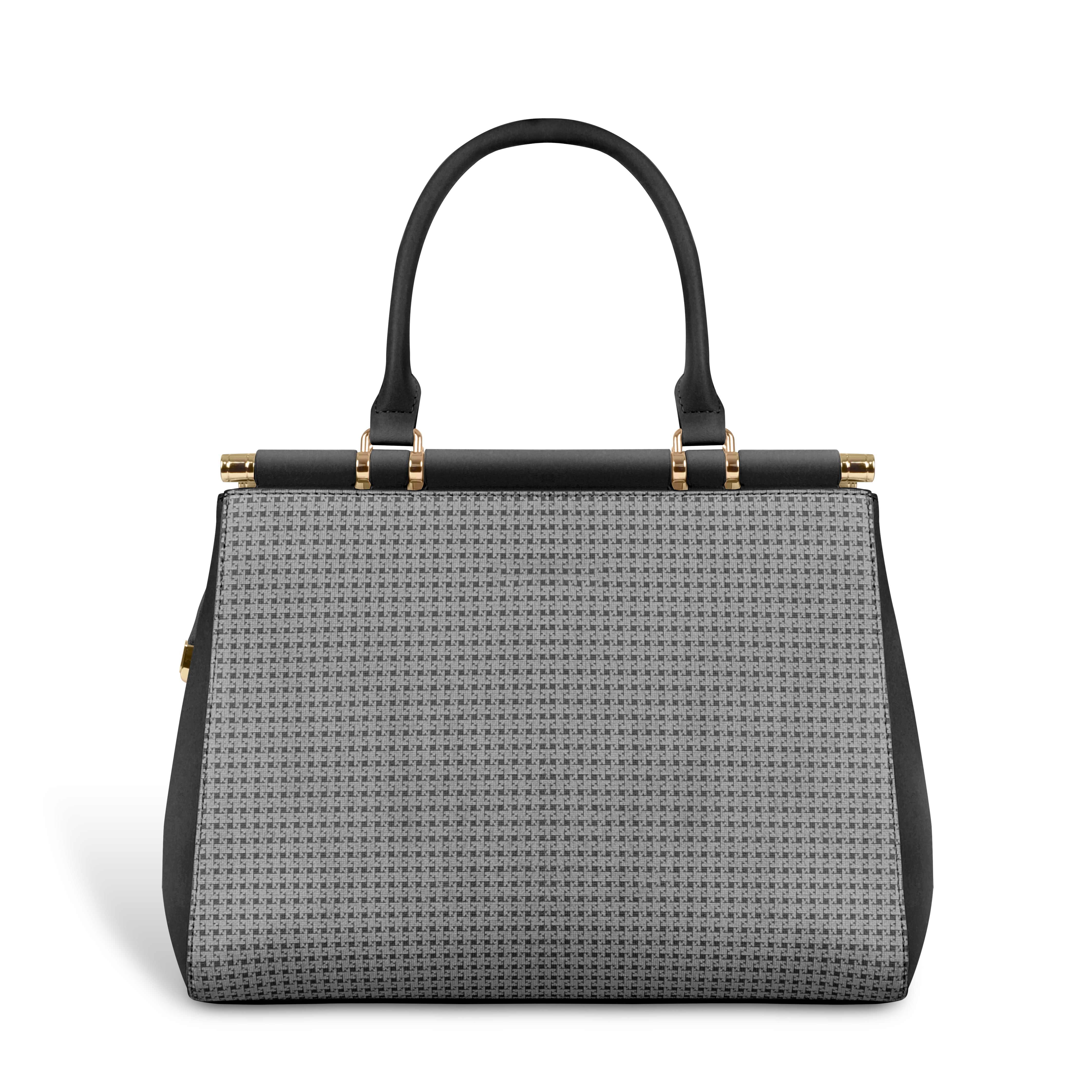 Magnolia Woven Texture Handbag | Black | 10L Storage | Adjustable Strap | Spacious Interior