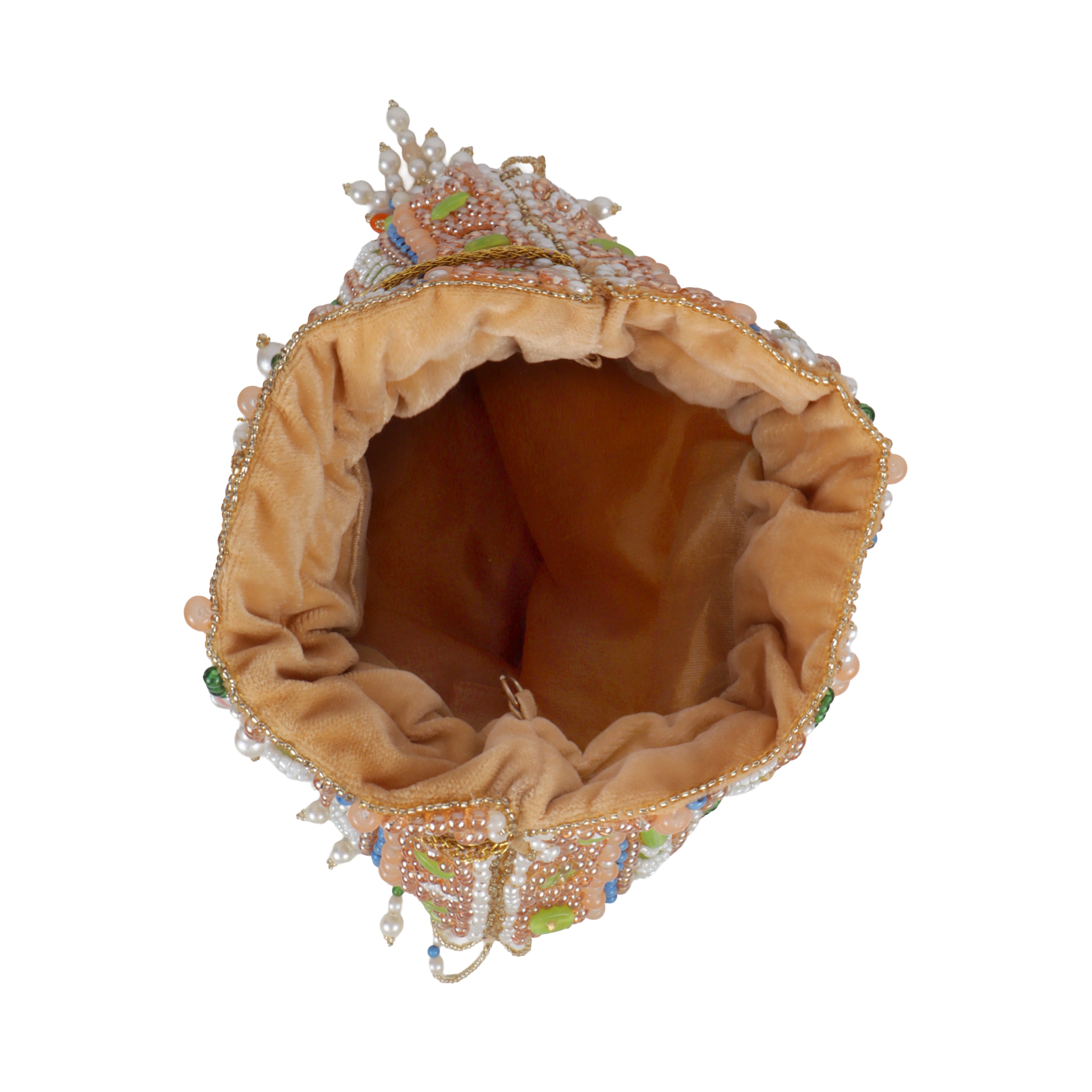 Magnolia Luxe Gold Bridal & Party Clutch with Beaded Pearl Tassels