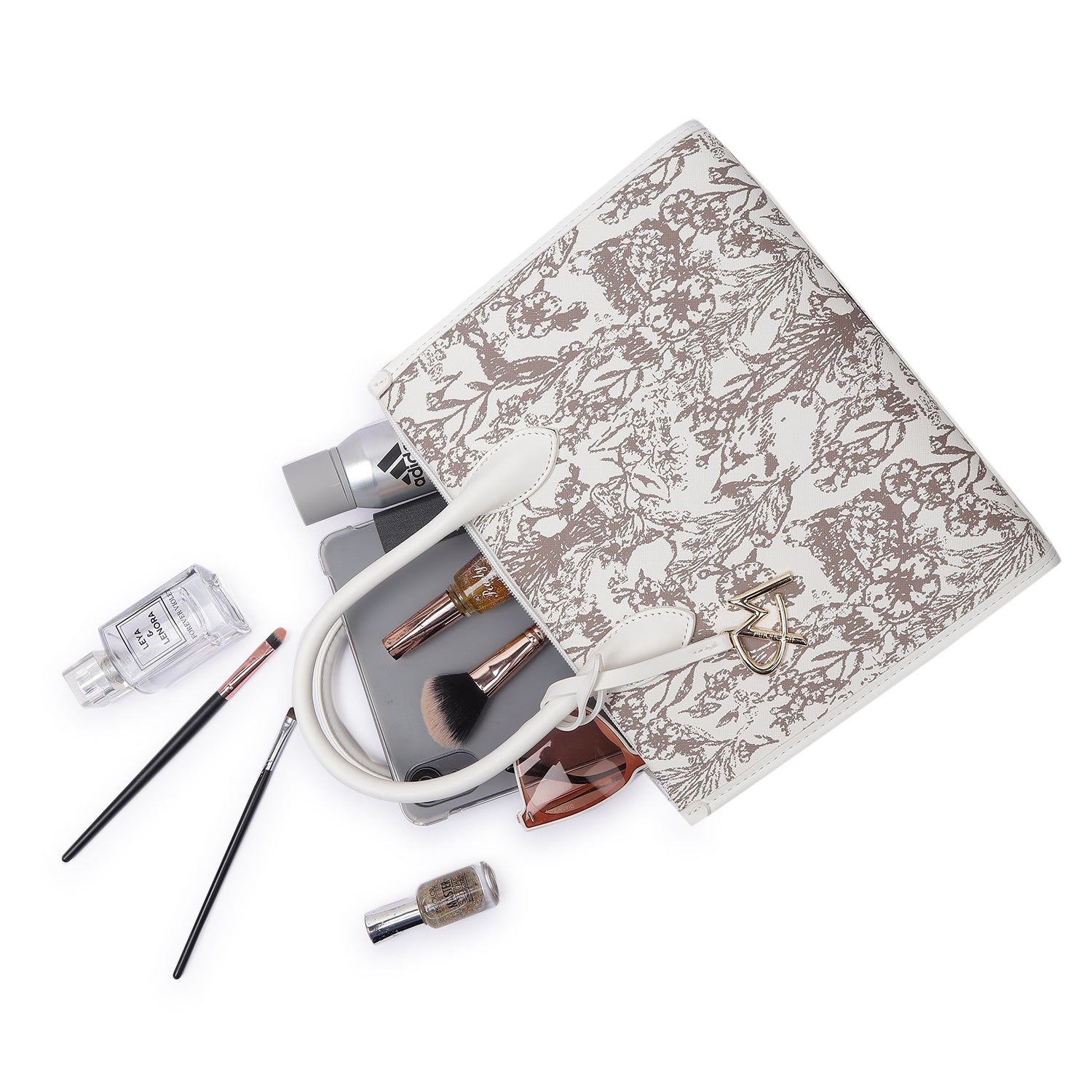 Magnolia Bloom Handbag White