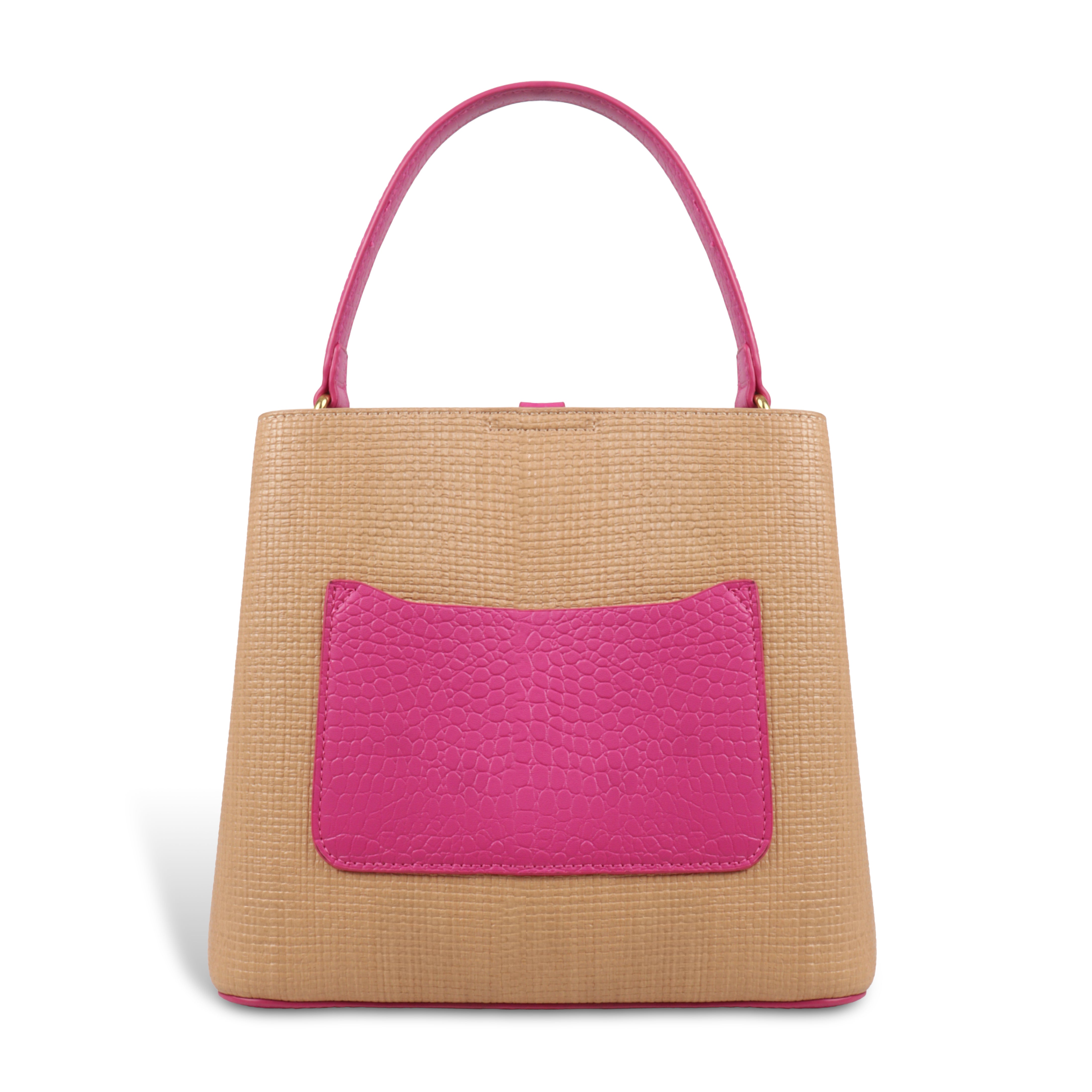 Fashionable Structured Handbag with Dual Handles