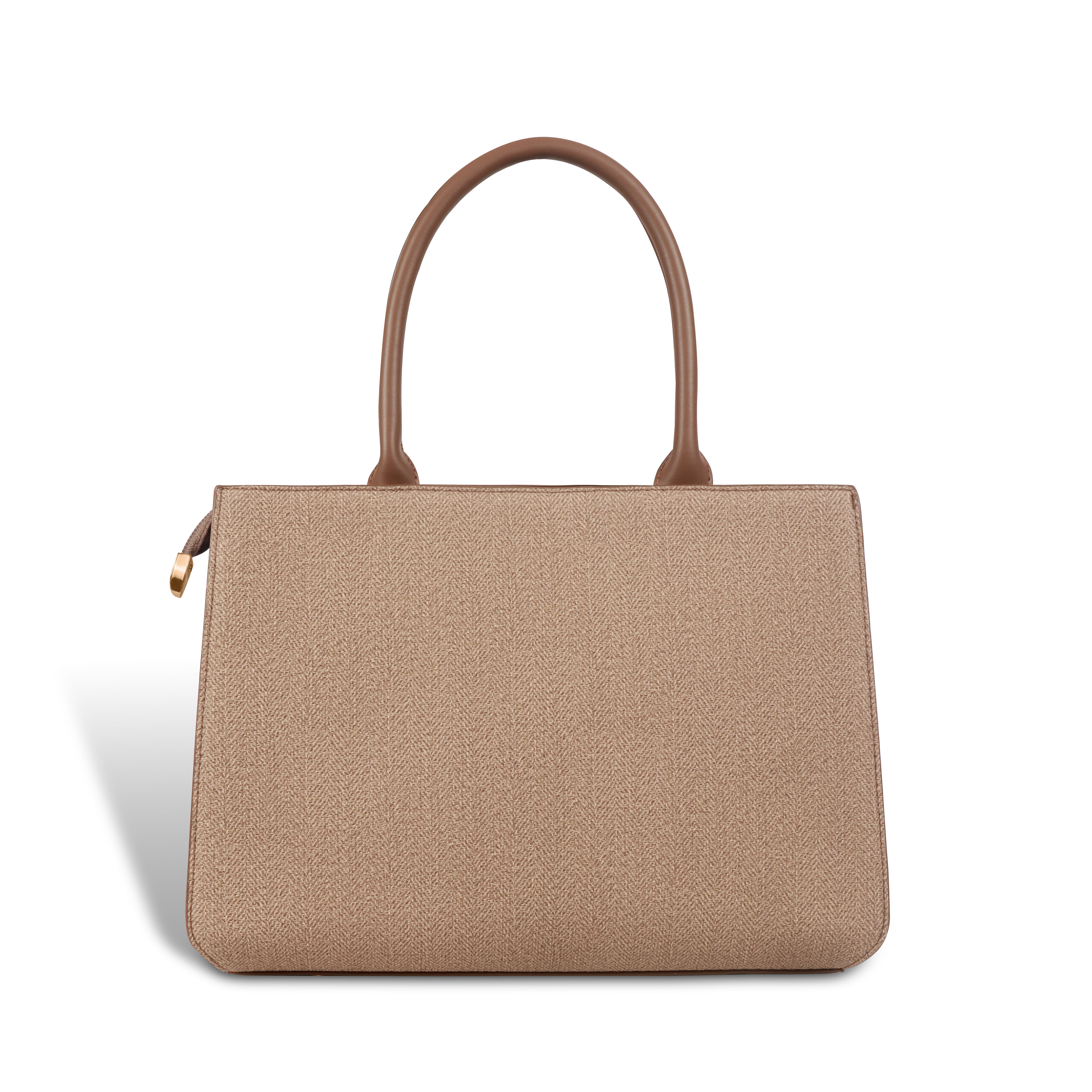 Magnolia Structured PU Leather Handbag for Women | 10.5L Stylish Office & Everyday Bag with Long Strap