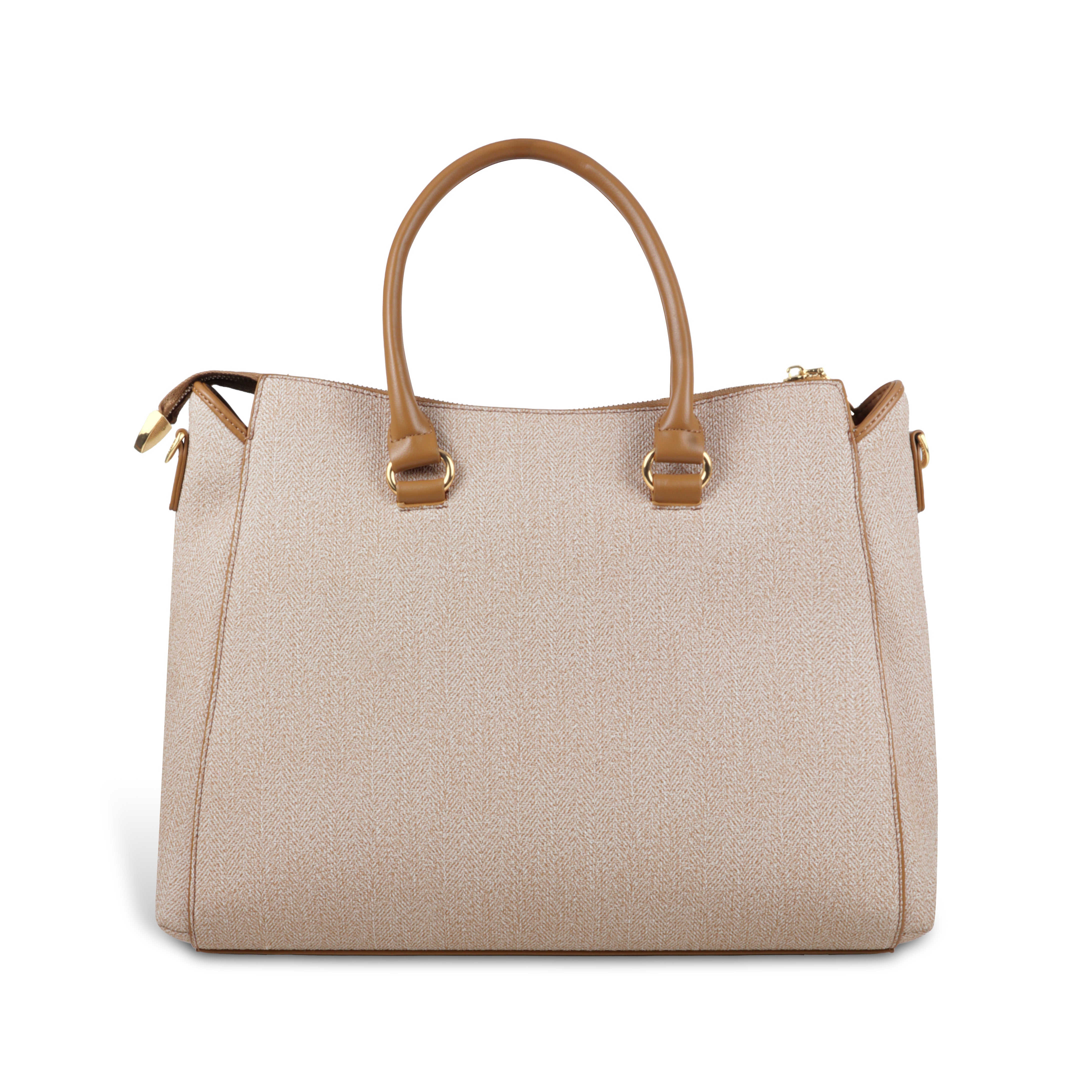 Magnolia Stylish Textured Handbag for Women - Elegant Shoulder Tote with Detachable Strap