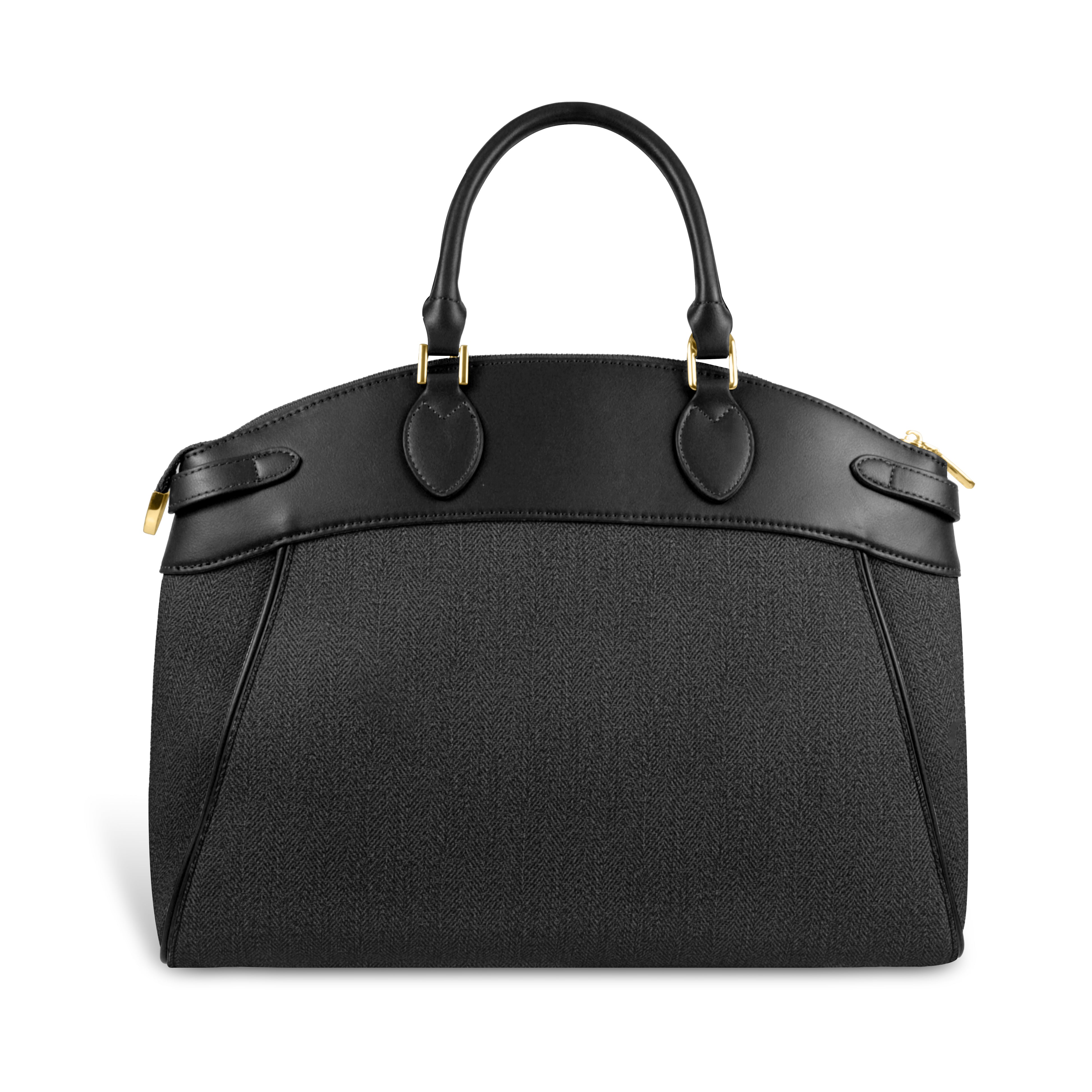 Trendy Leather Tote Bag with Detachable Shoulder Strap & Spacious Interior