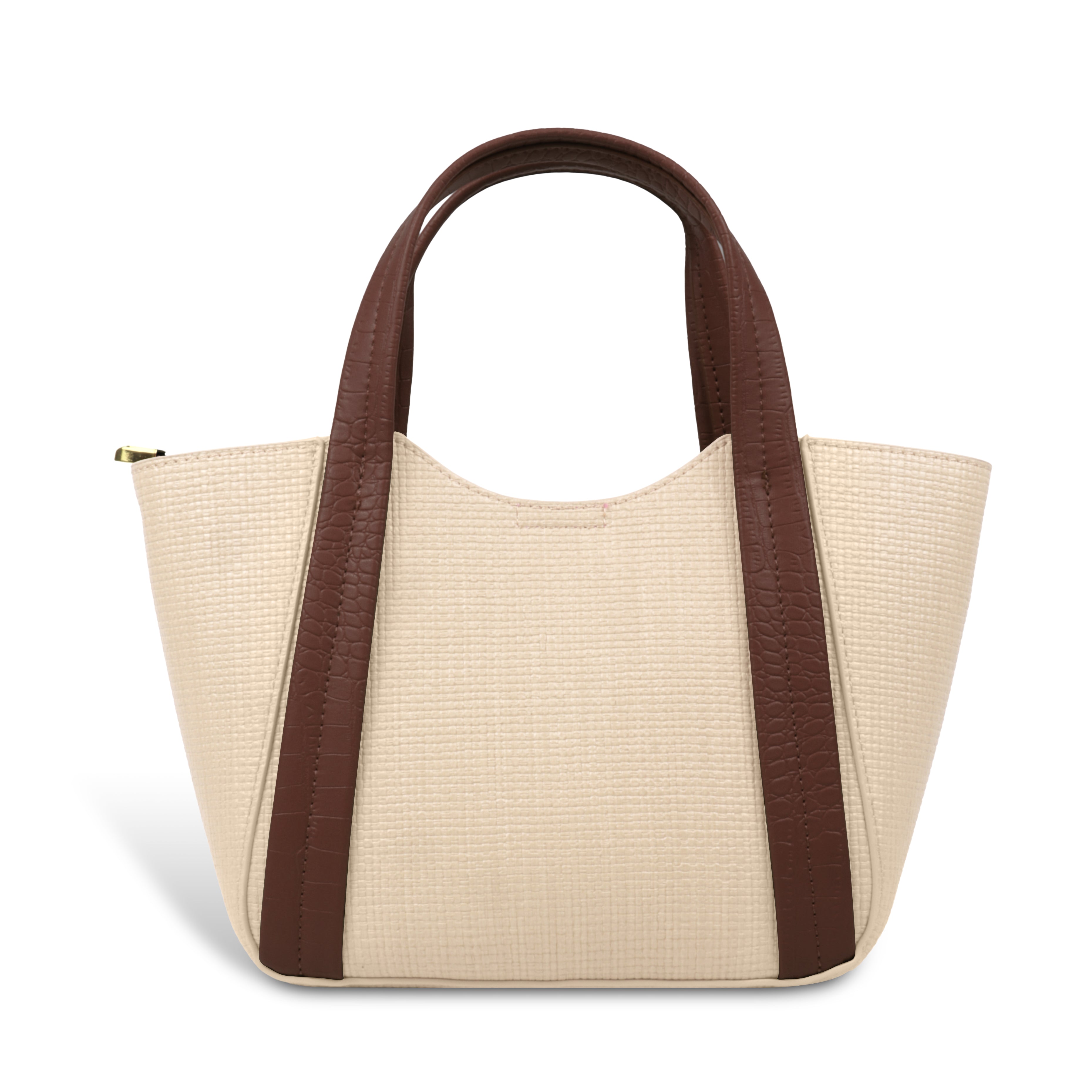 Trendy Leather Tote Bag with Detachable Shoulder Strap & Spacious Interior