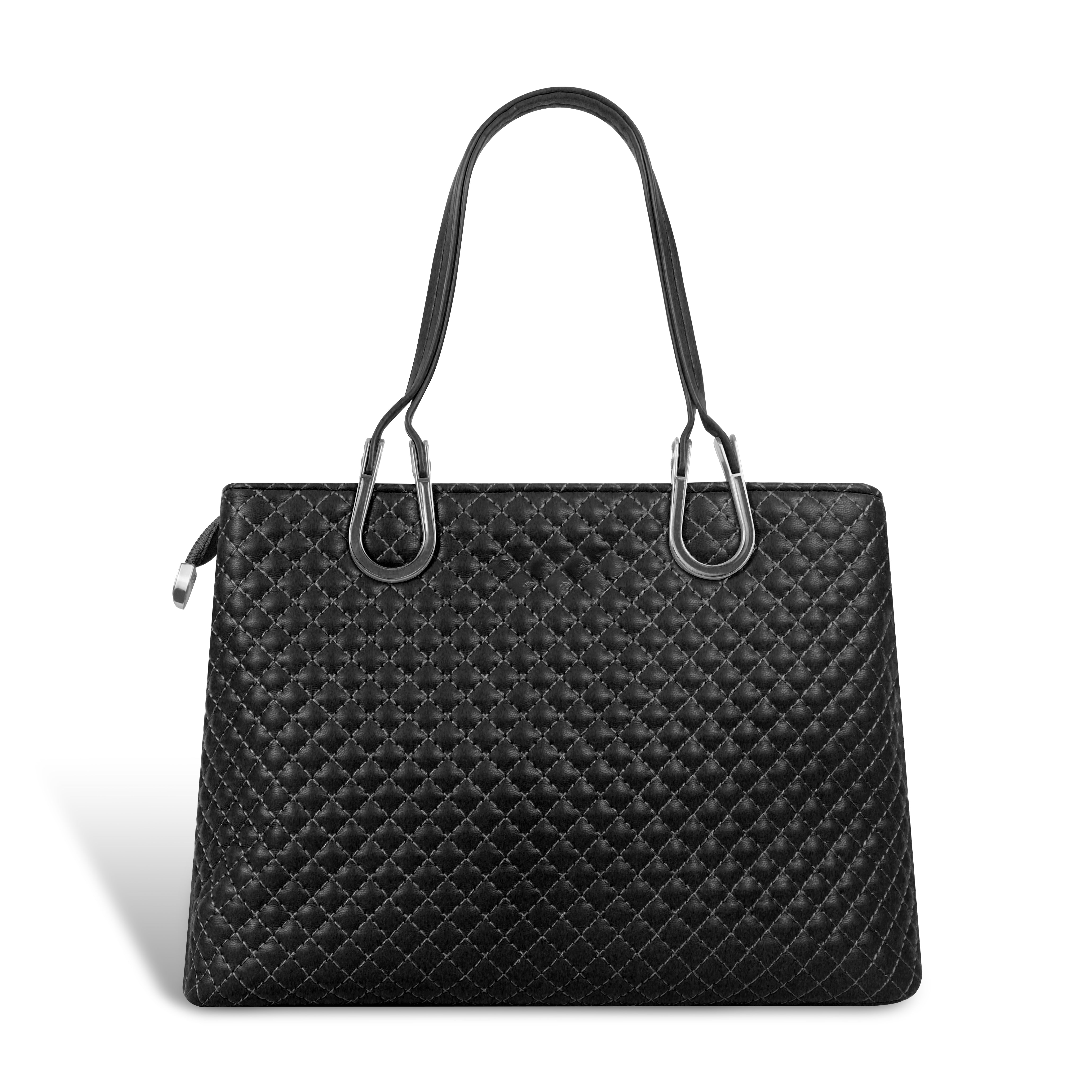 Magnolia Quilted Faux Leather Handbag for Women | 10.5L Elegant Everyday & Office Shoulder Bag