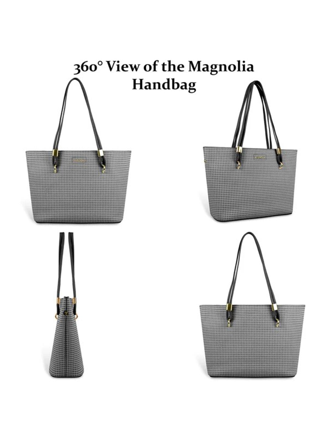 Magnolia Stylish Textured Tote Bag for Women with Spacious Compartments