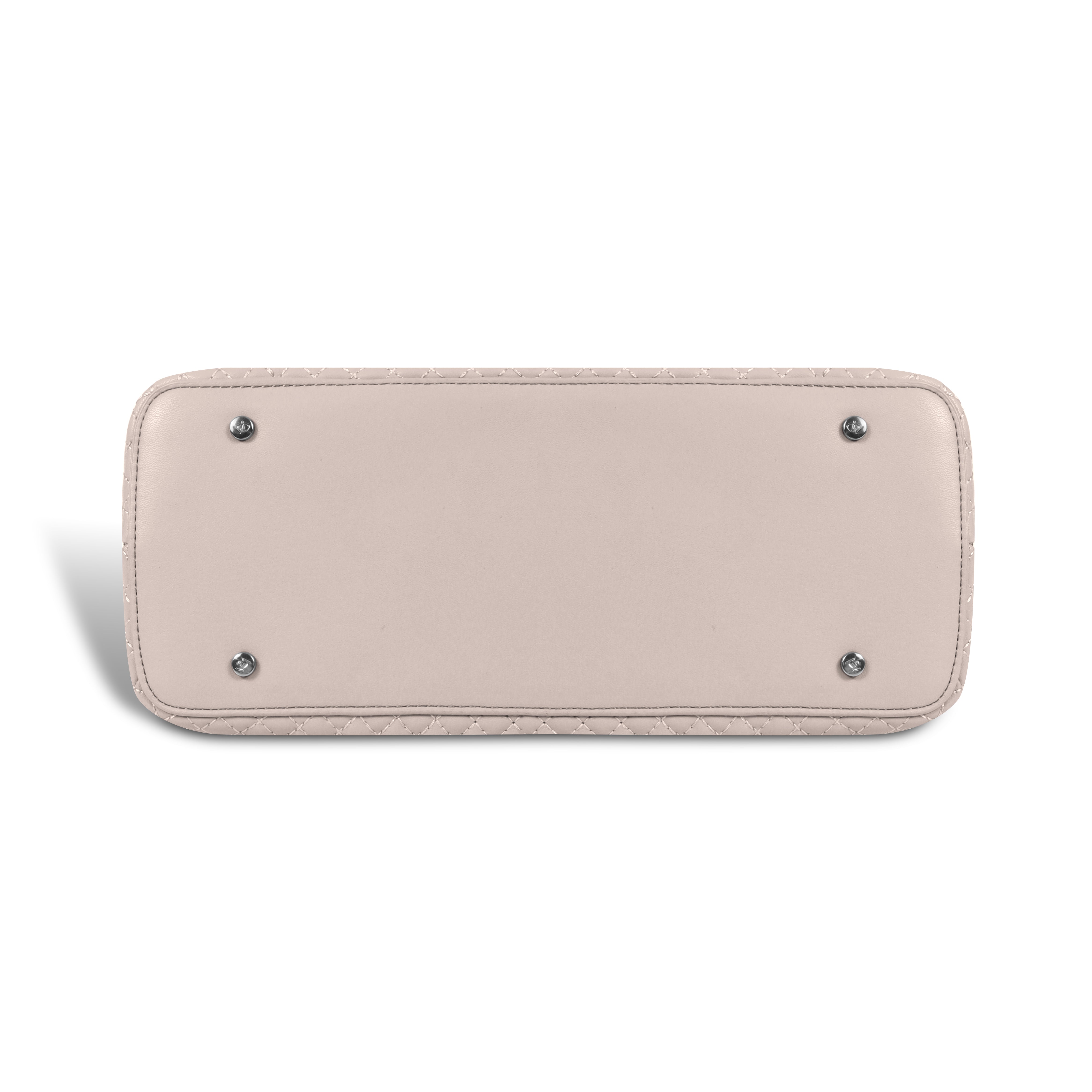 Magnolia Dusty Rose Quilted Faux Leather Handbag for Women | 10.5L Elegant Everyday & Office Shoulder Bag