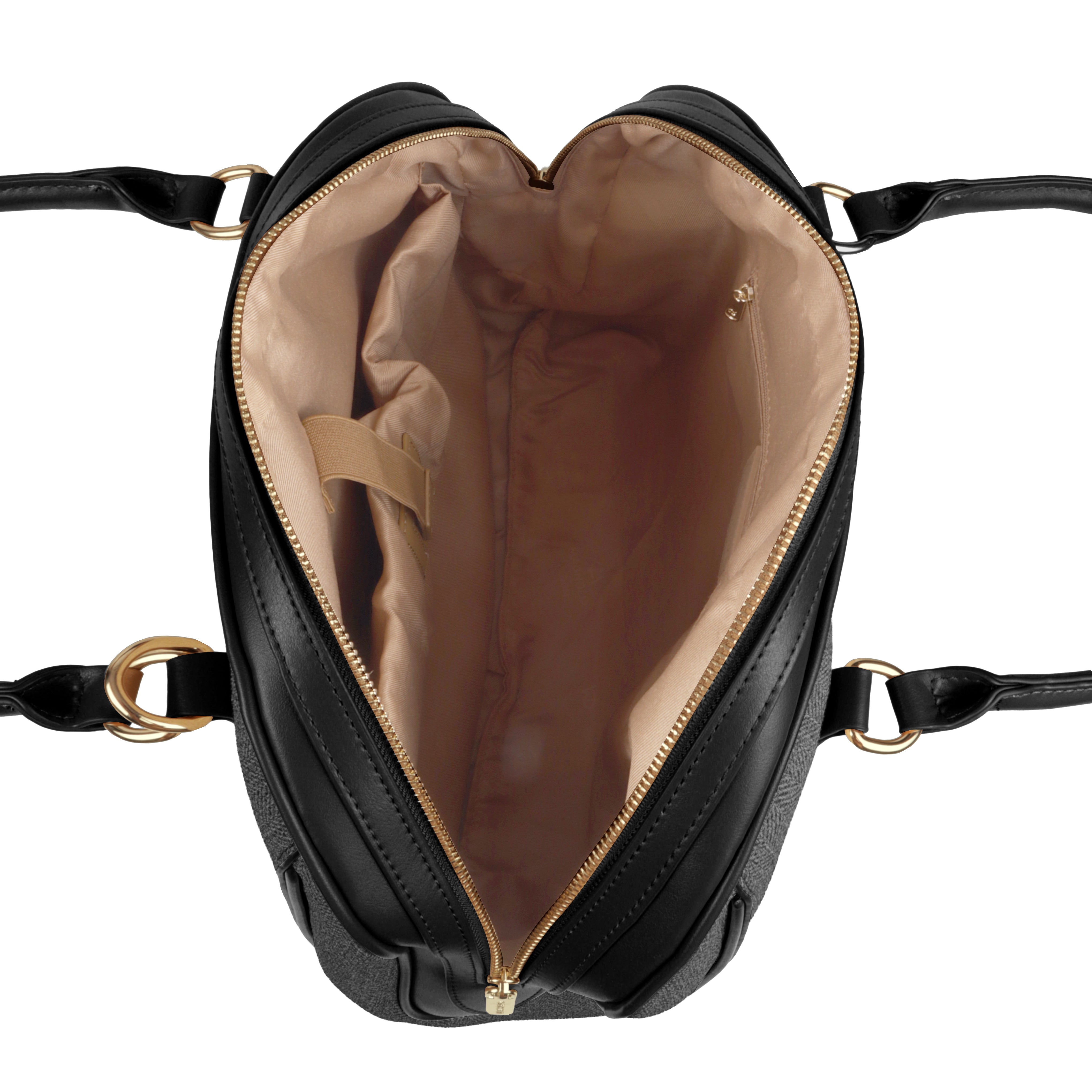 Magnolia Elegant Leatherette Handbag for Women with Detachable Strap