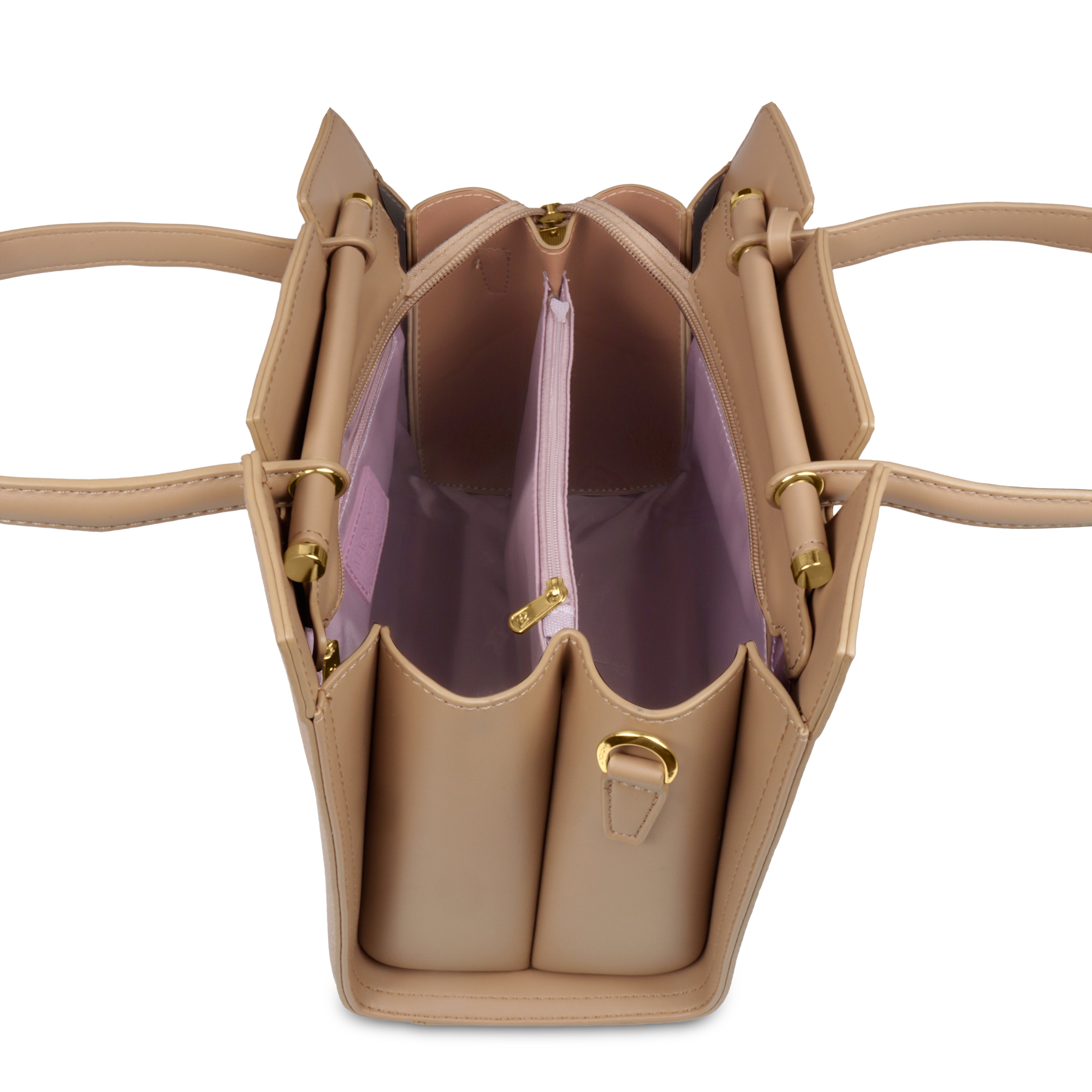 Magnolia Women’s Handbag – 9.5L Spacious Faux Leather Tote in Khaki