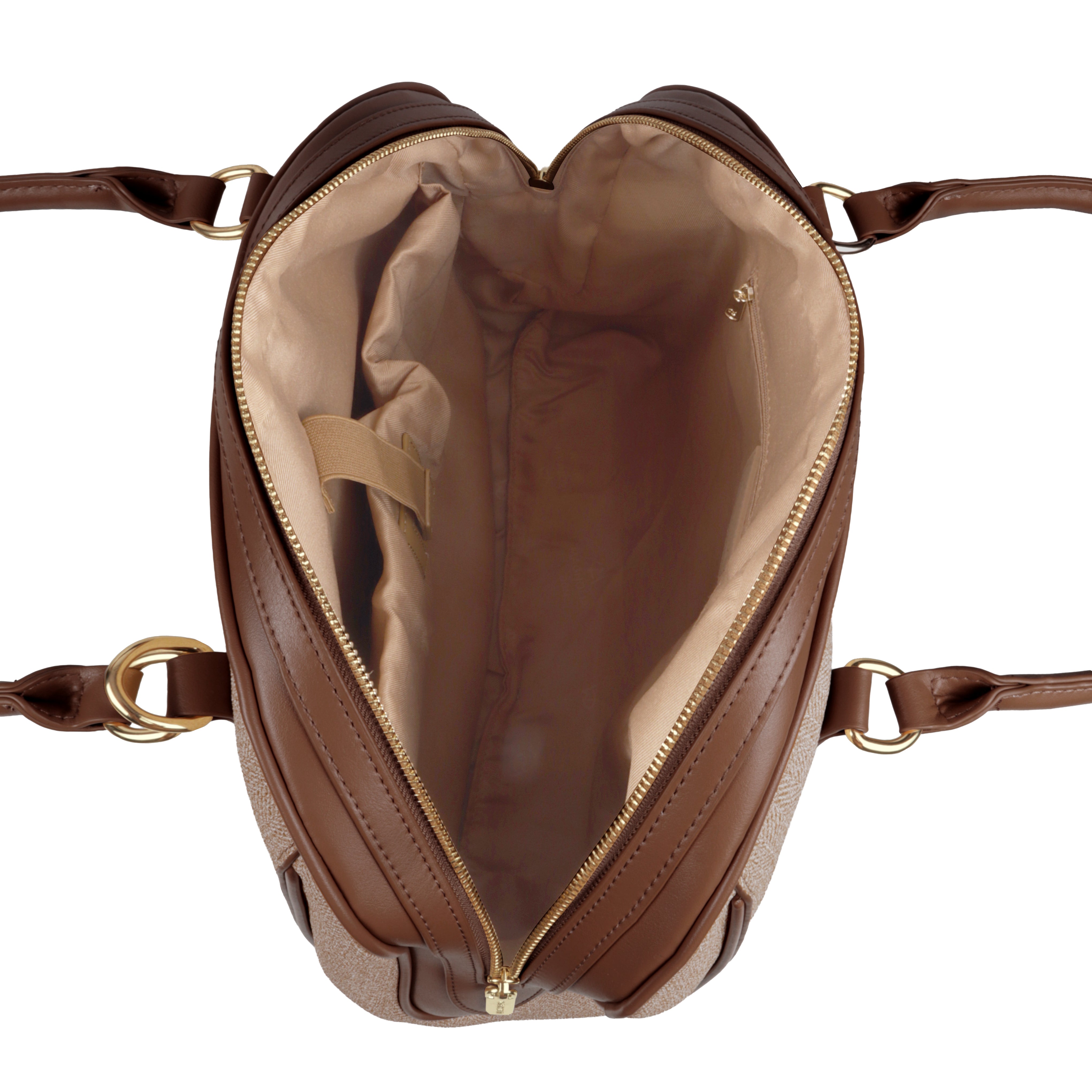 Magnolia Elegant Leatherette Handbag for Women with Detachable Strap