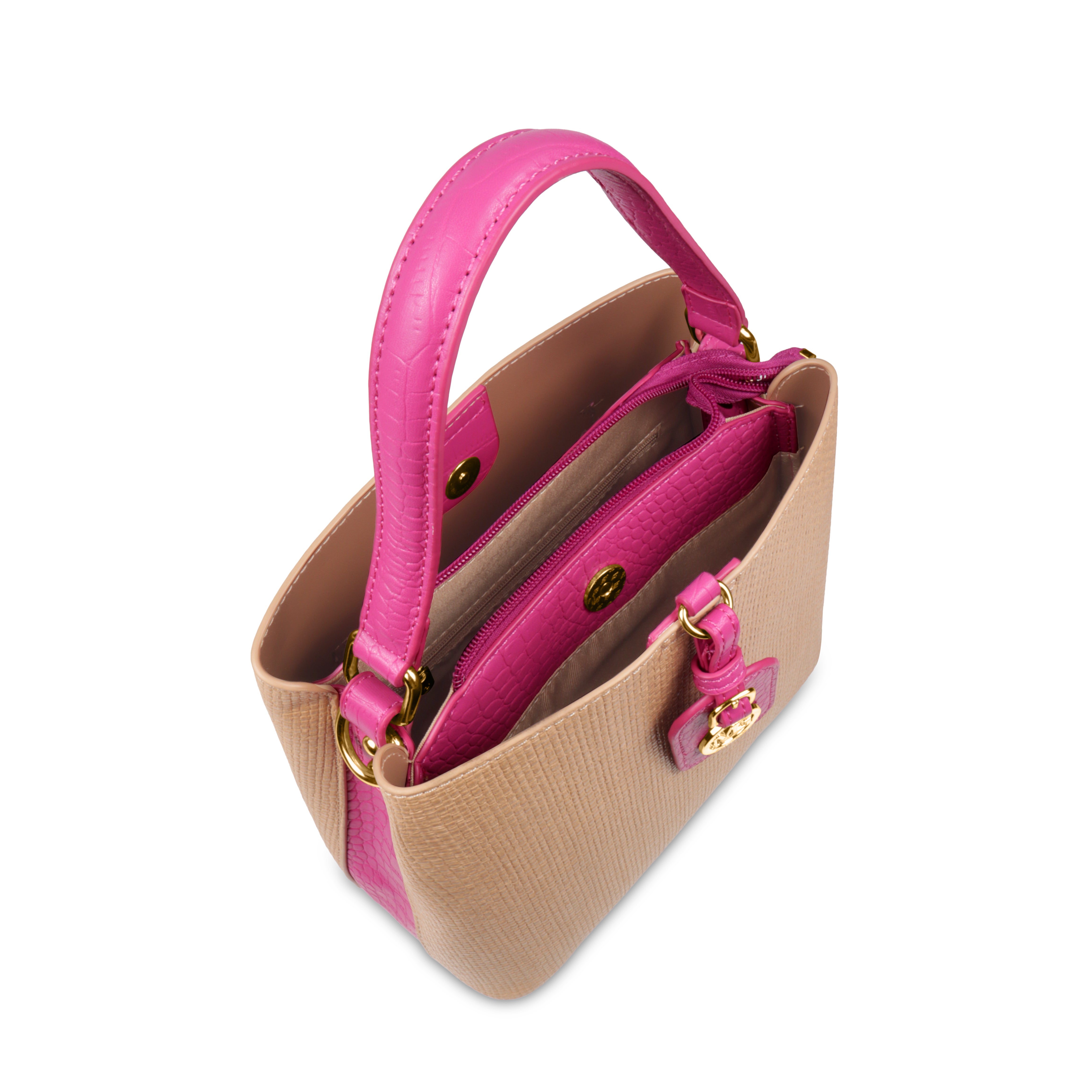 Fashionable Structured Handbag with Dual Handles