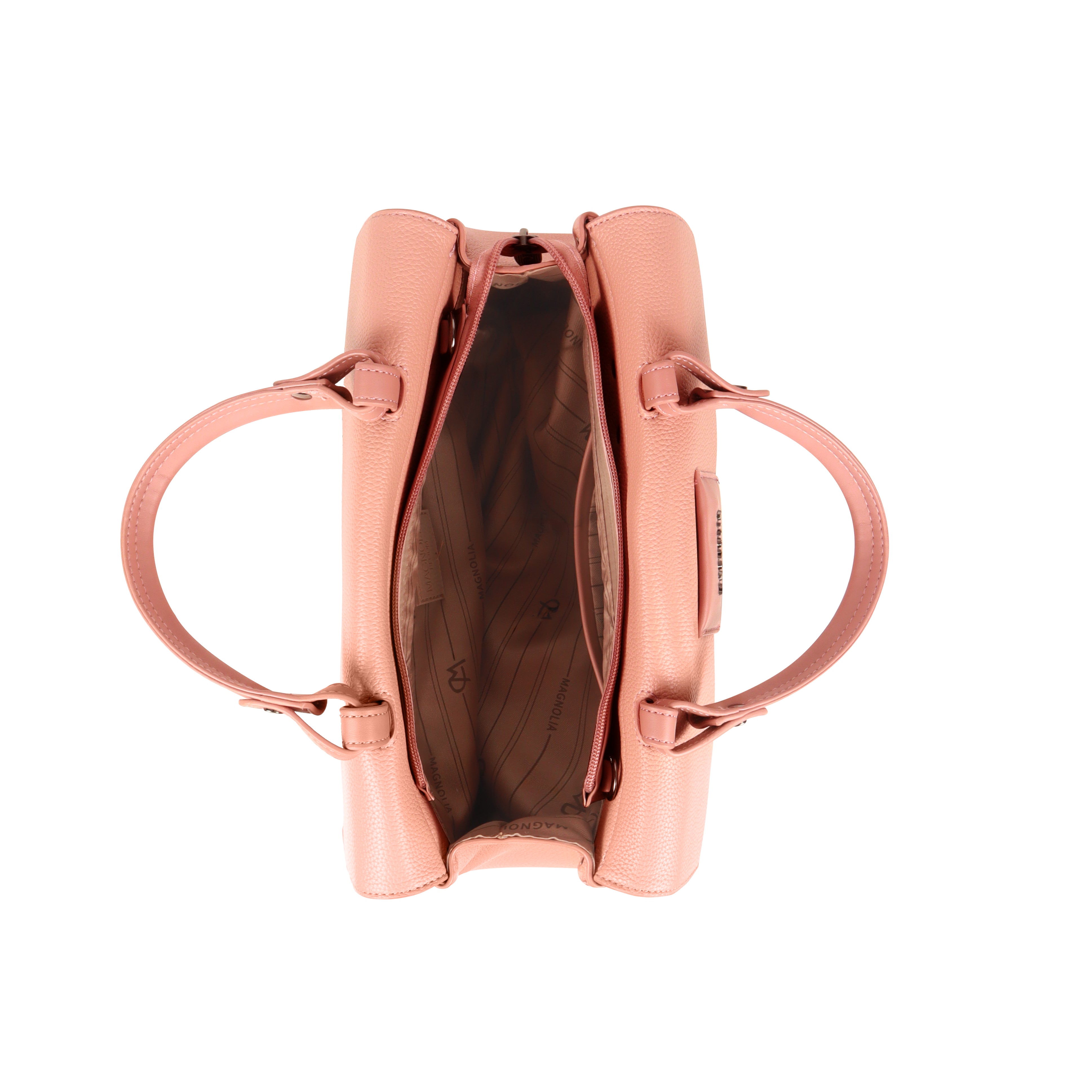 Magnolia Blush Pink Vegan Leather Handbag for Women | 12L Spacious Everyday & Work Bag with Long Strap