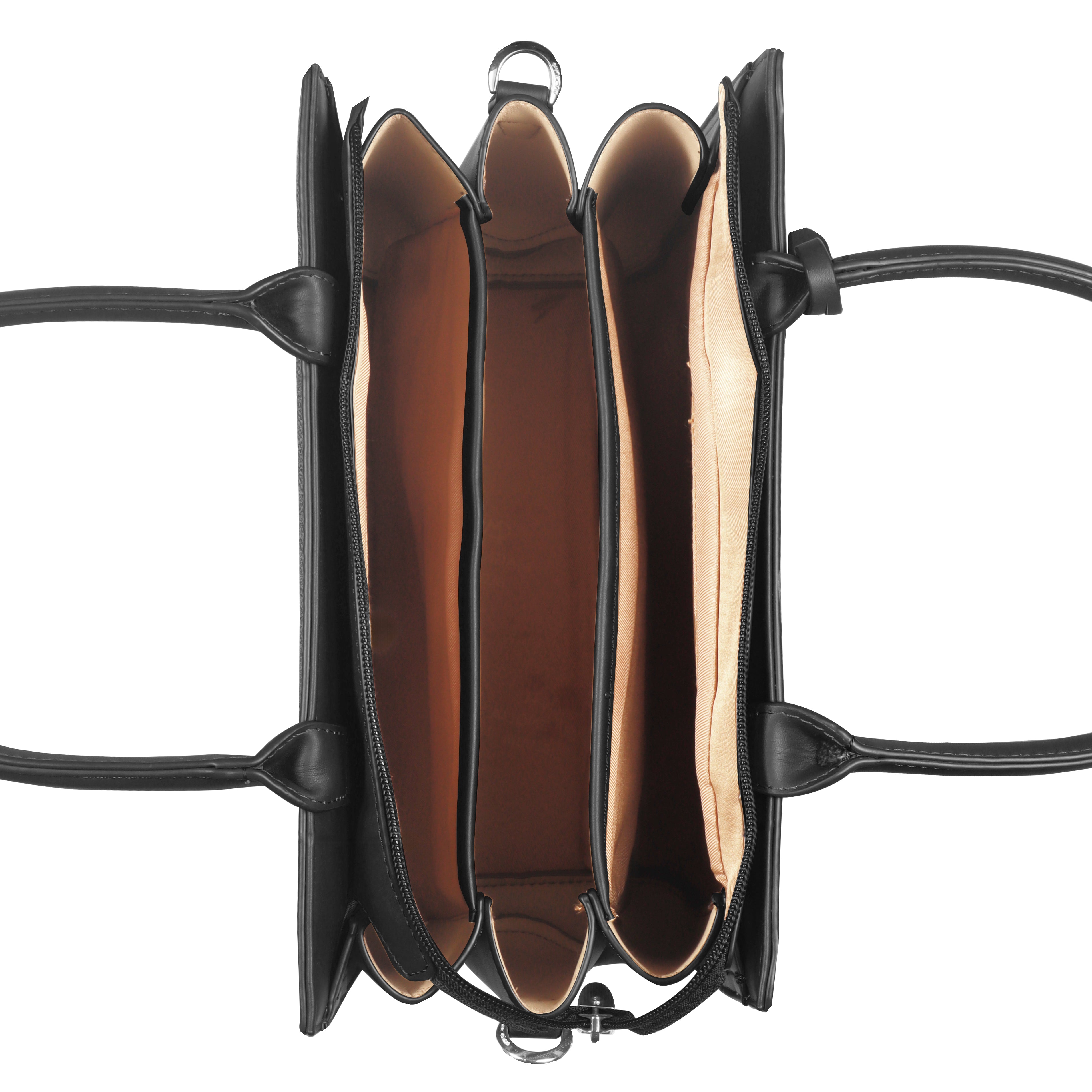 Magnolia Structured PU Leather Handbag for Women | 10.5L Stylish Office & Everyday Bag with Long Strap